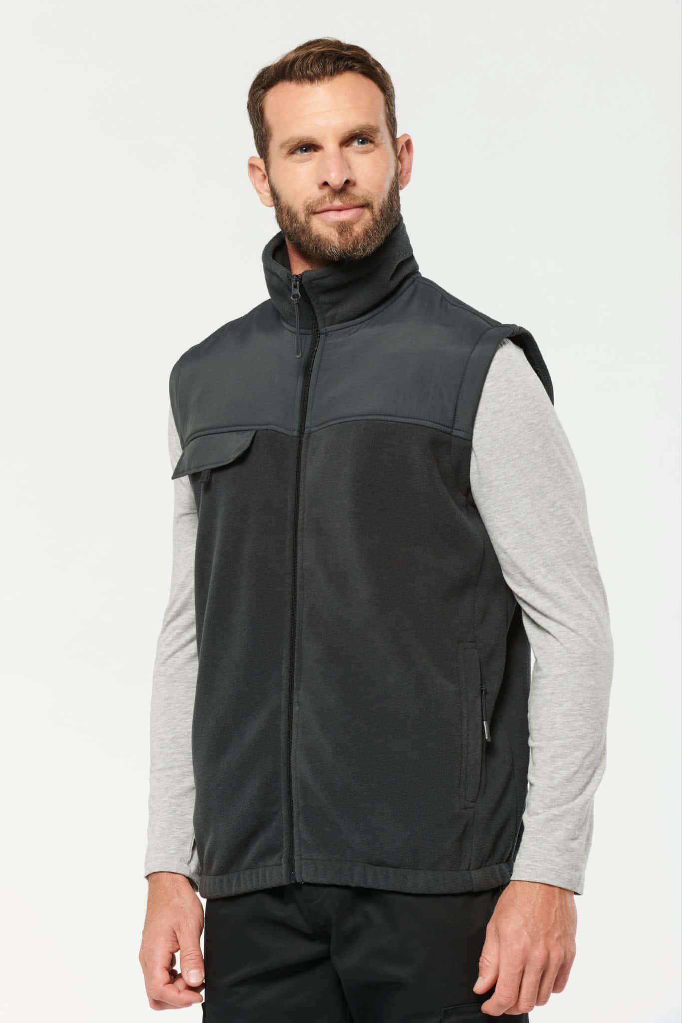 Miniature 4 pour Veste polaire manches amovibles homme
