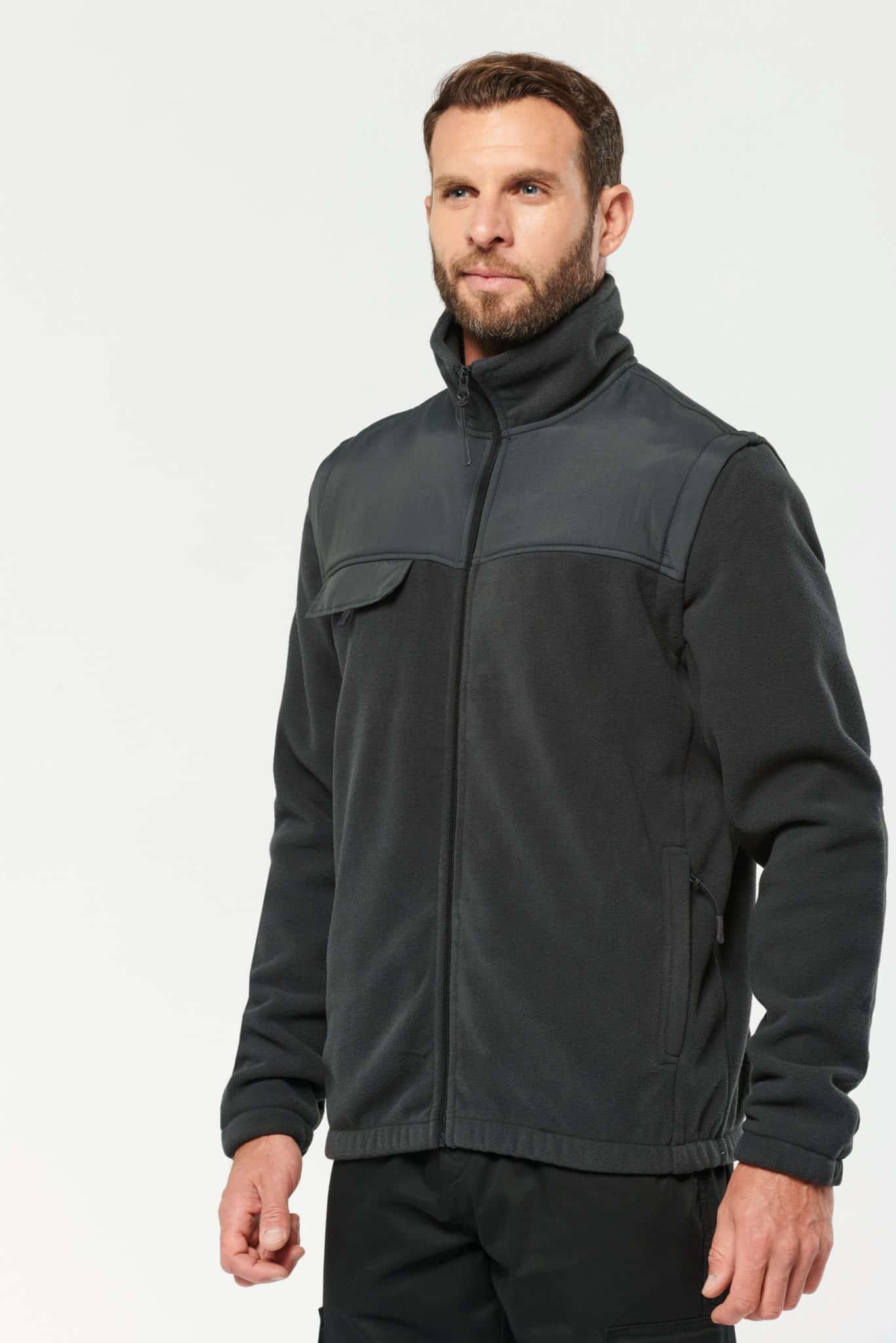 Miniature 3 pour Veste polaire manches amovibles homme