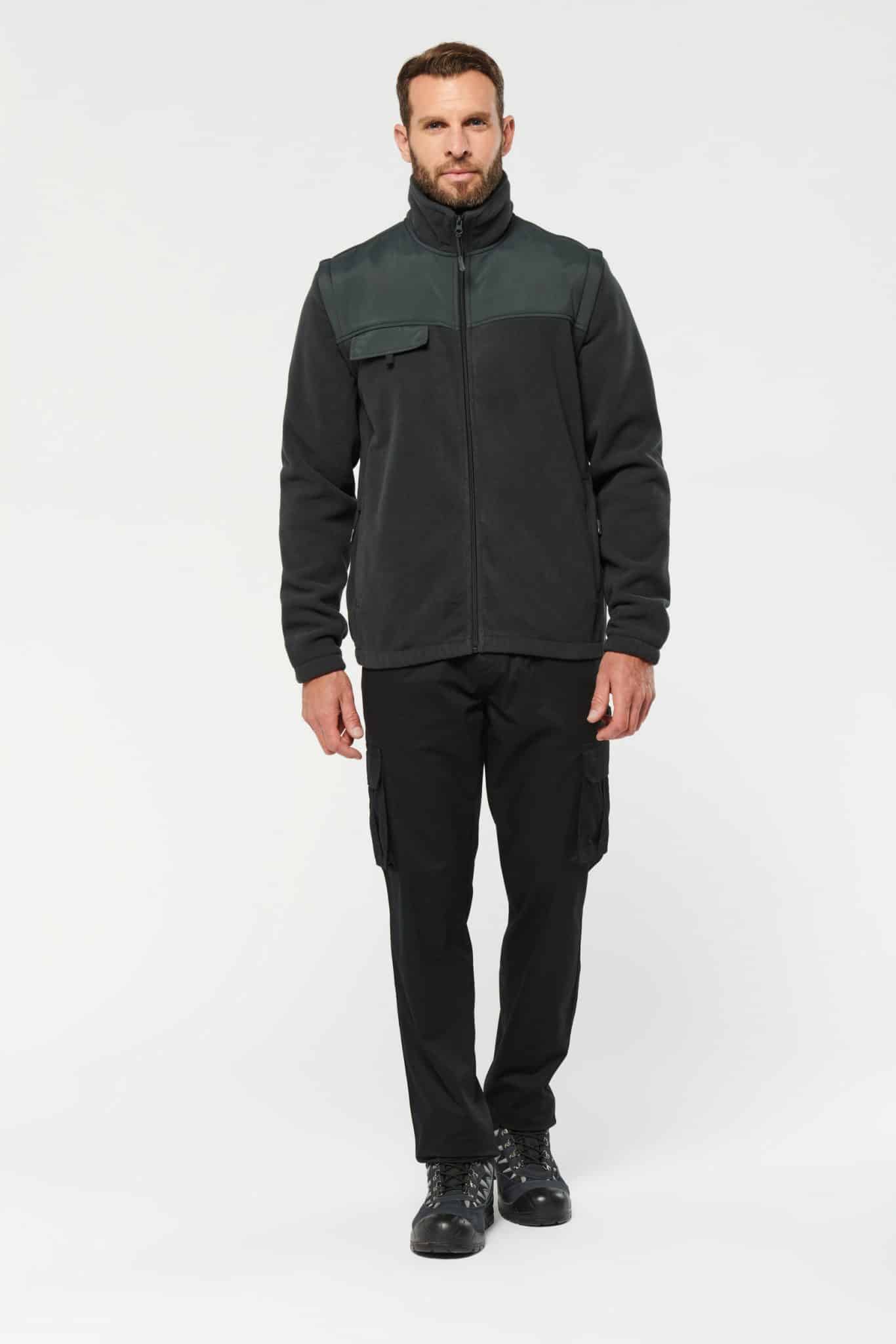 Miniature 6 pour Veste polaire manches amovibles homme