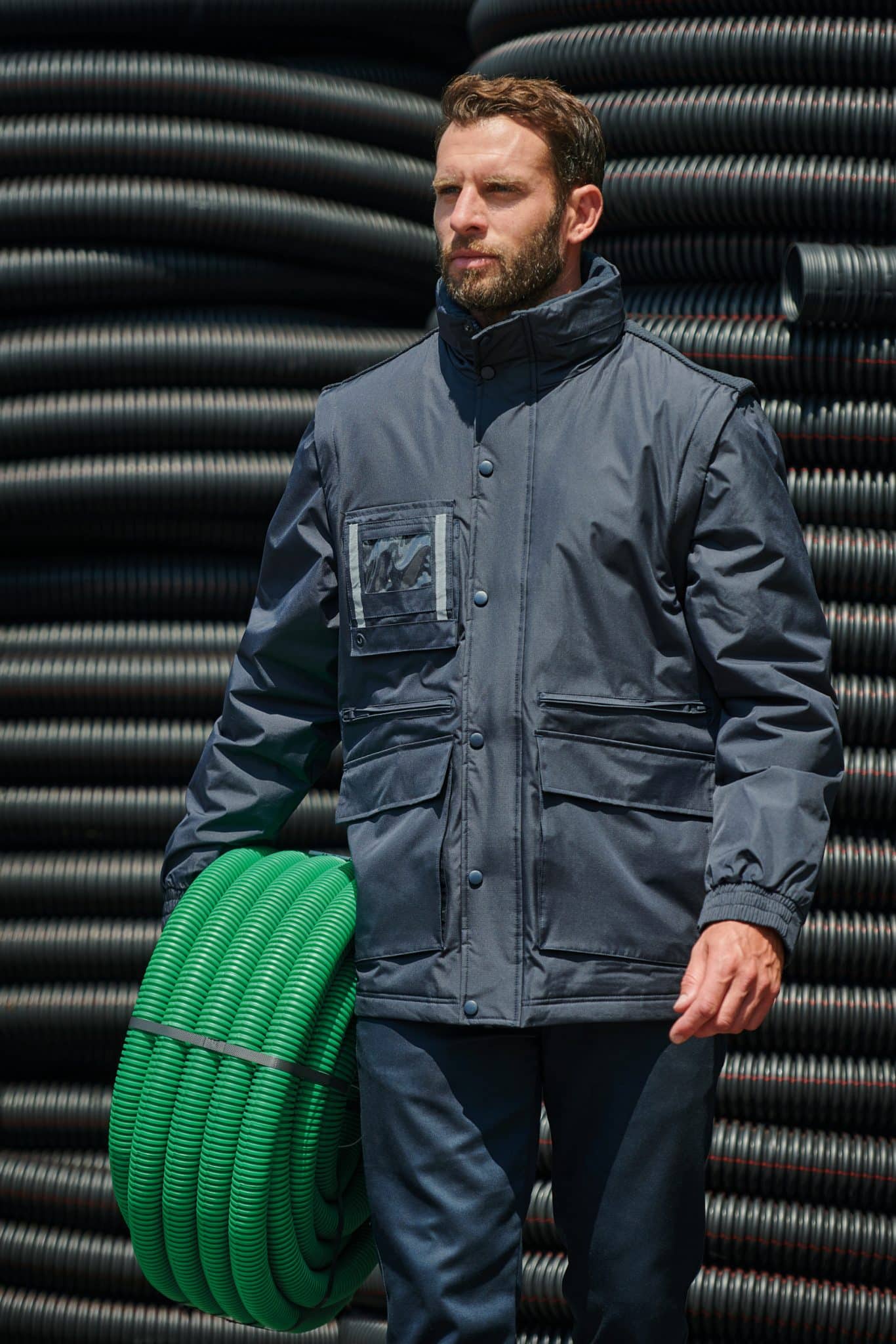 Miniature 15 pour Parka workwear manches amovibles homme