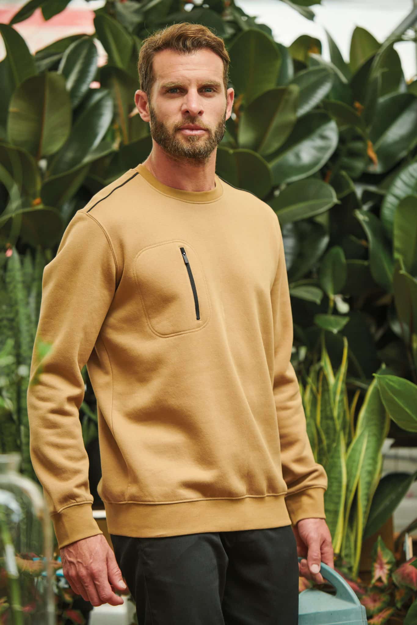 Miniature 20 pour Sweat-shirt Day To Day zip poche contrastée unisexe