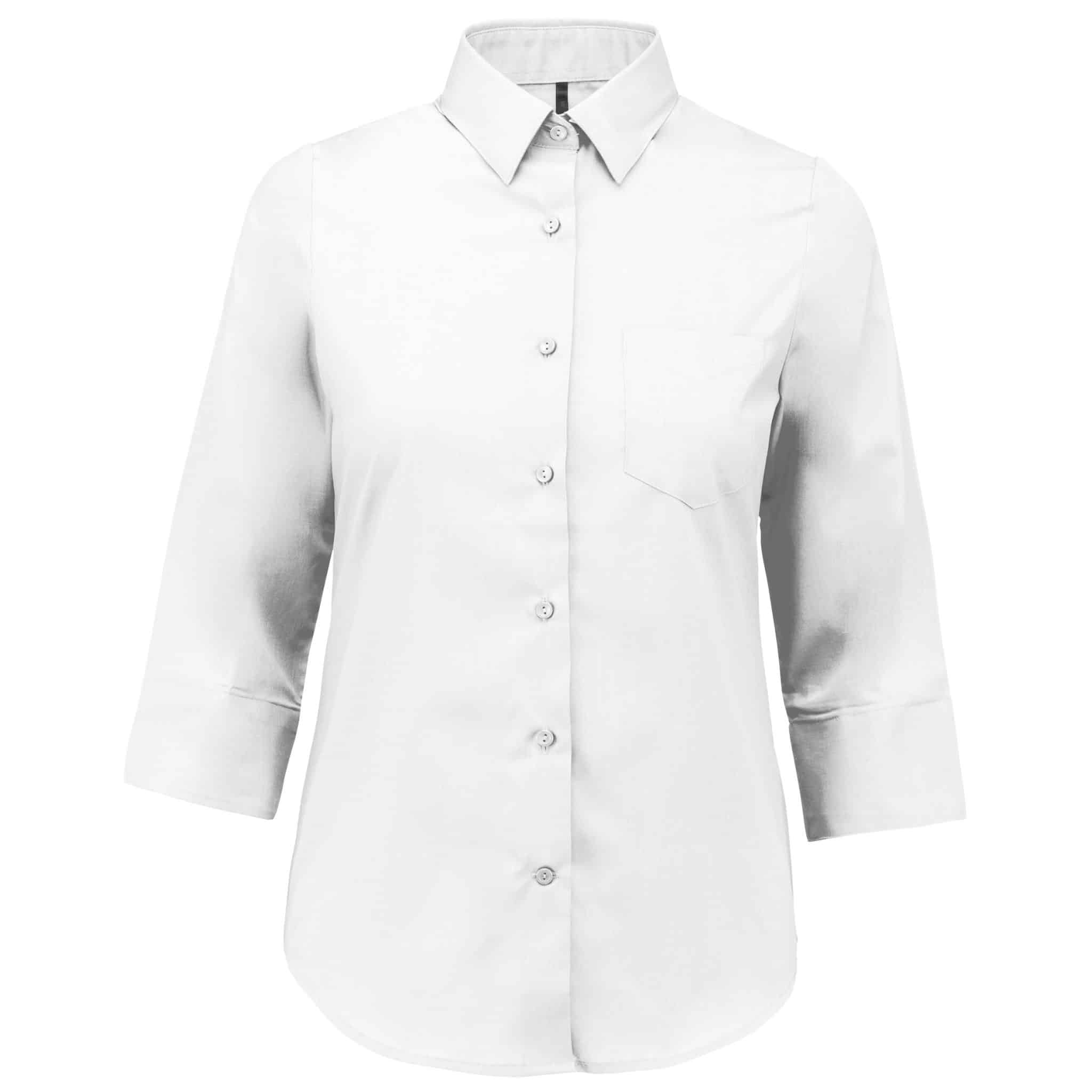 Miniature 19 pour Chemise popeline polycoton manches 3/4 entretien facile femme