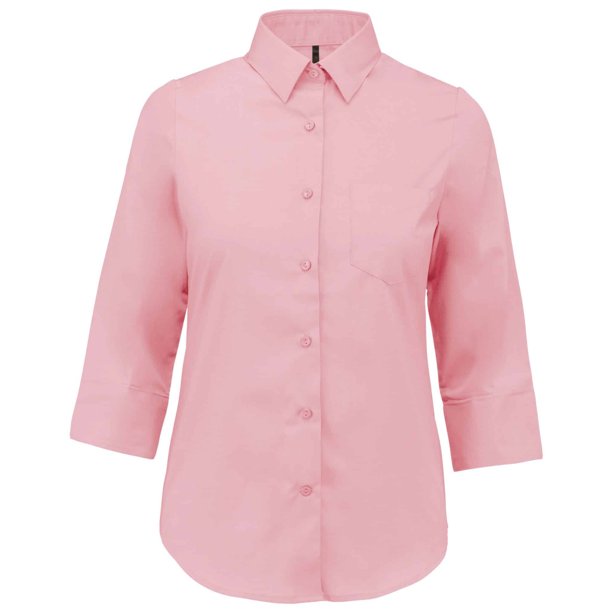 Miniature 17 pour Chemise popeline polycoton manches 3/4 entretien facile femme