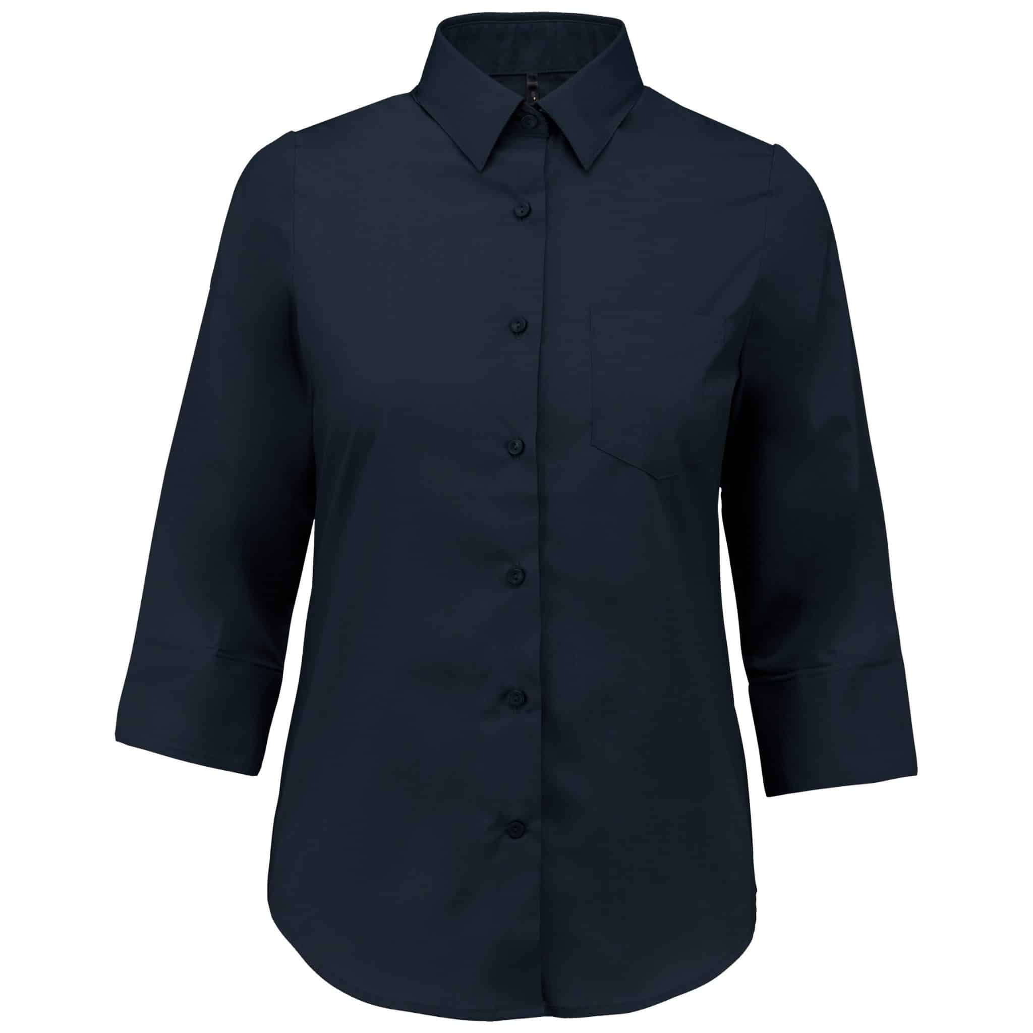 Miniature 16 pour Chemise popeline polycoton manches 3/4 entretien facile femme