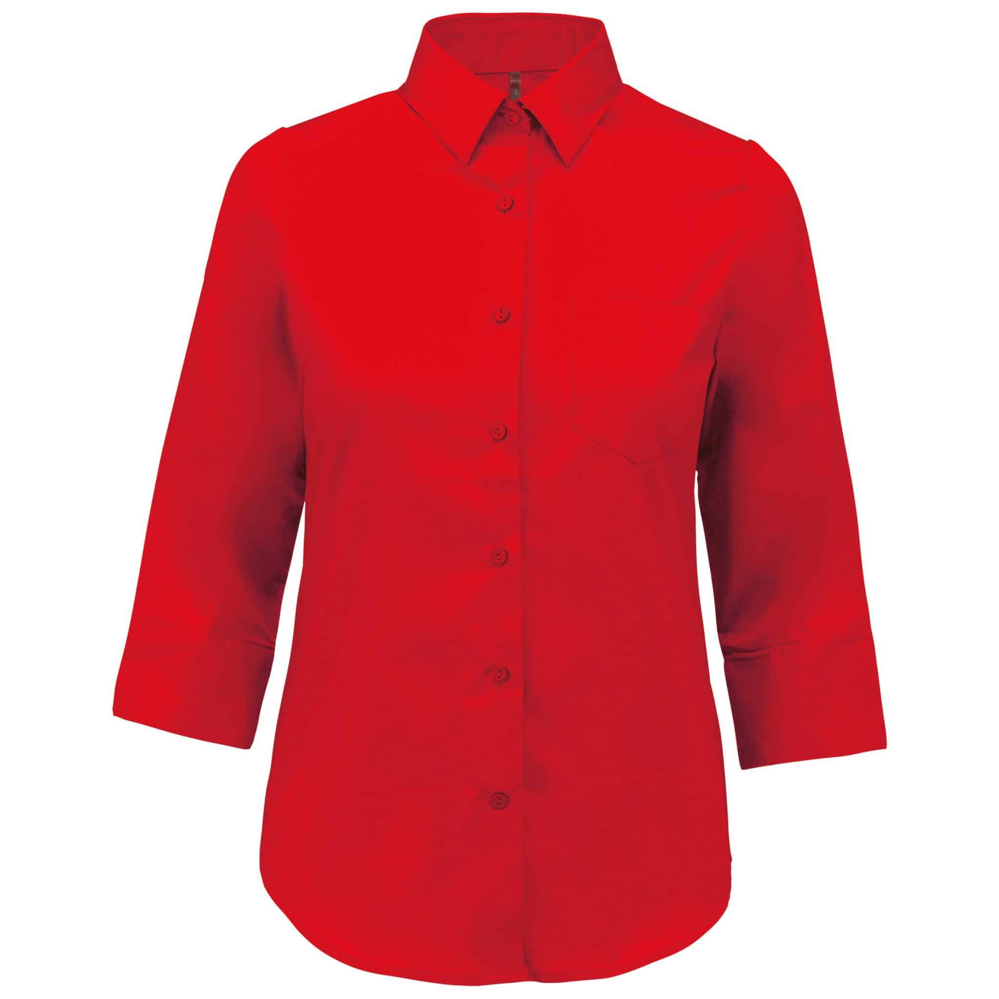 Miniature 14 pour Chemise popeline polycoton manches 3/4 entretien facile femme