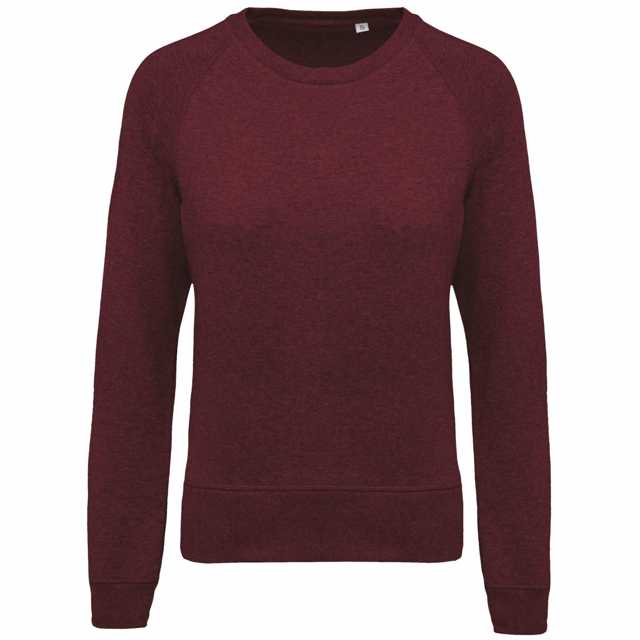 Miniature 24 pour Sweat-shirt Bio col rond manches raglan femme
