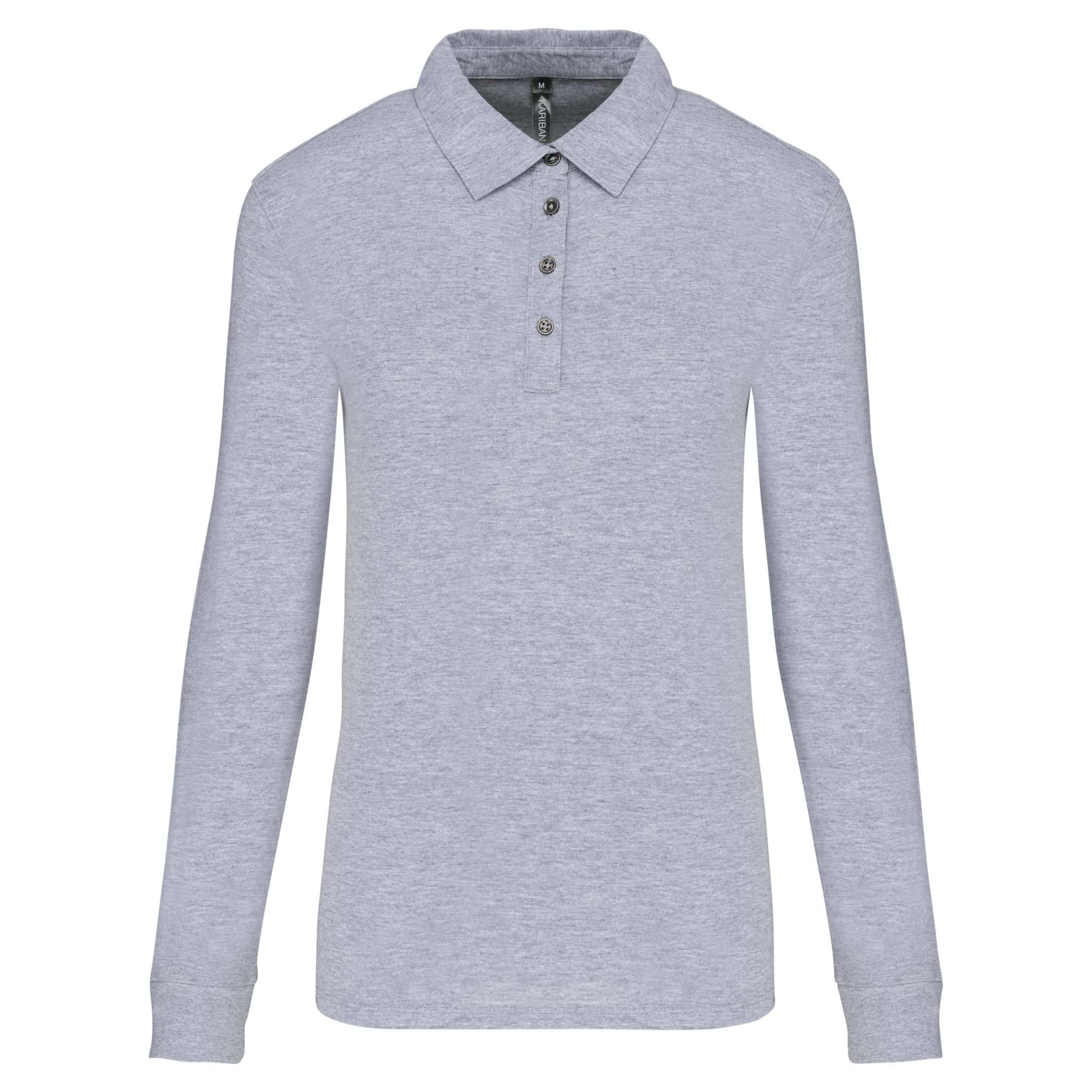 Miniature 16 pour Polo jersey manches longues femme