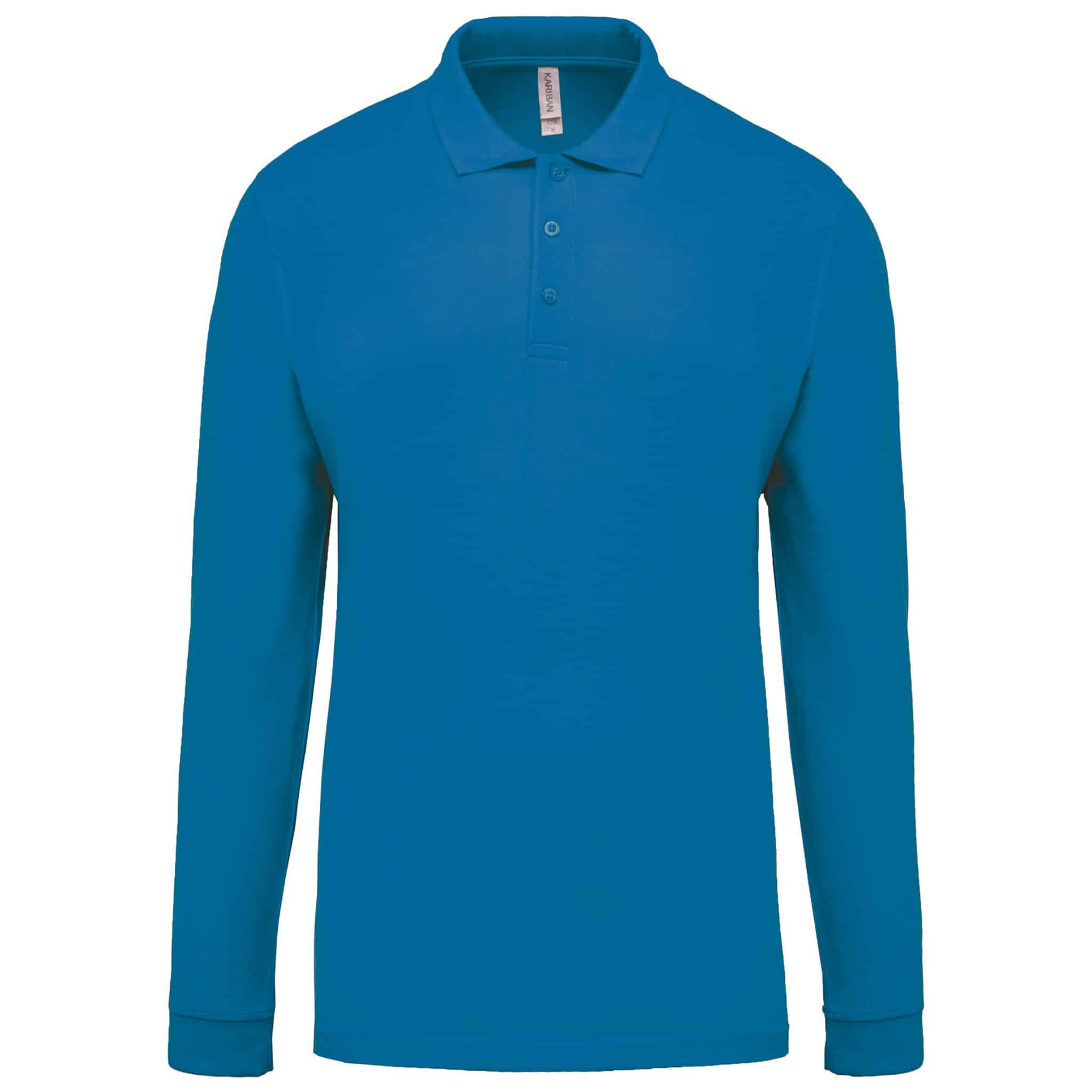 Miniature 22 pour Polo piqué manches longues homme
