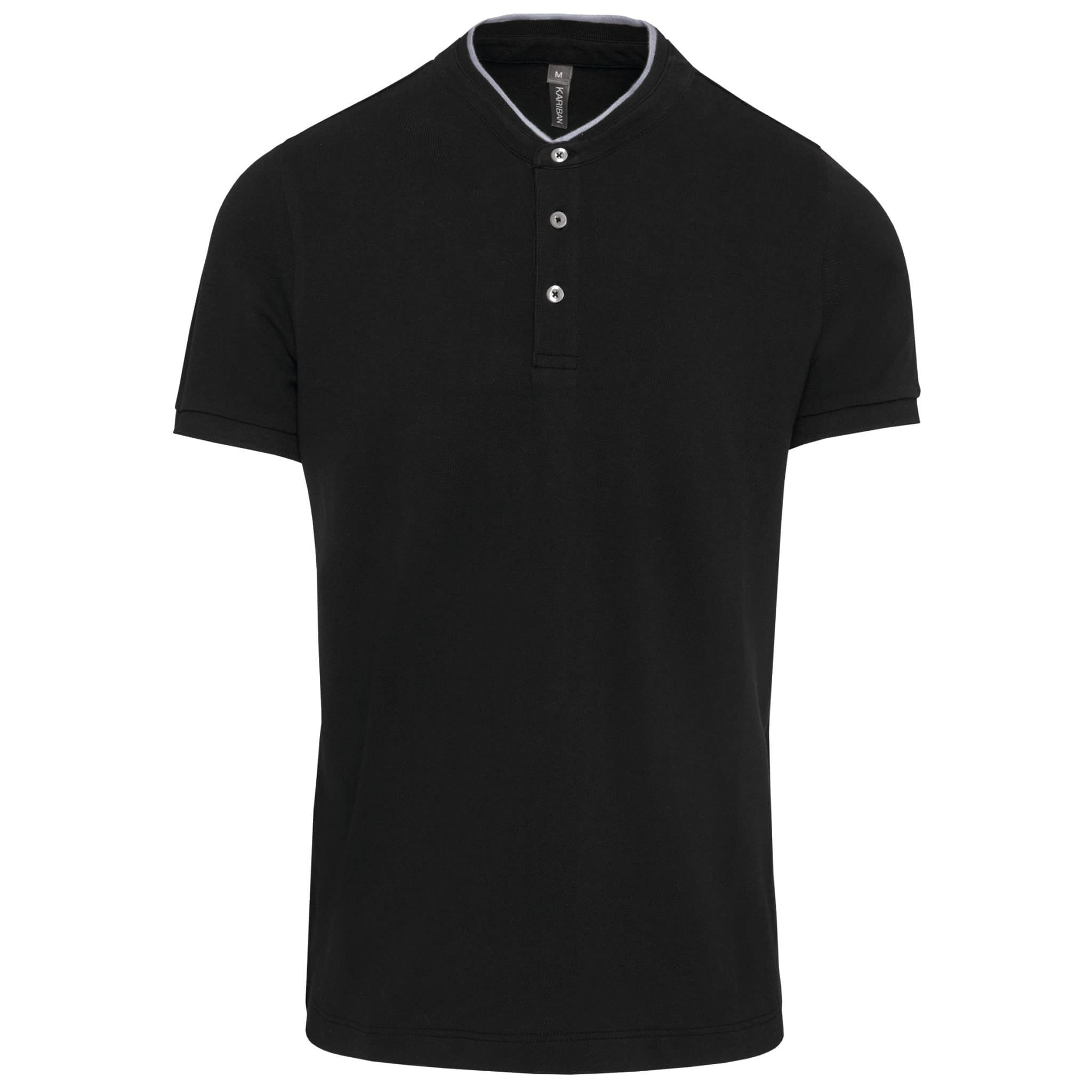 Miniature 8 pour Polo col mao manches courtes homme