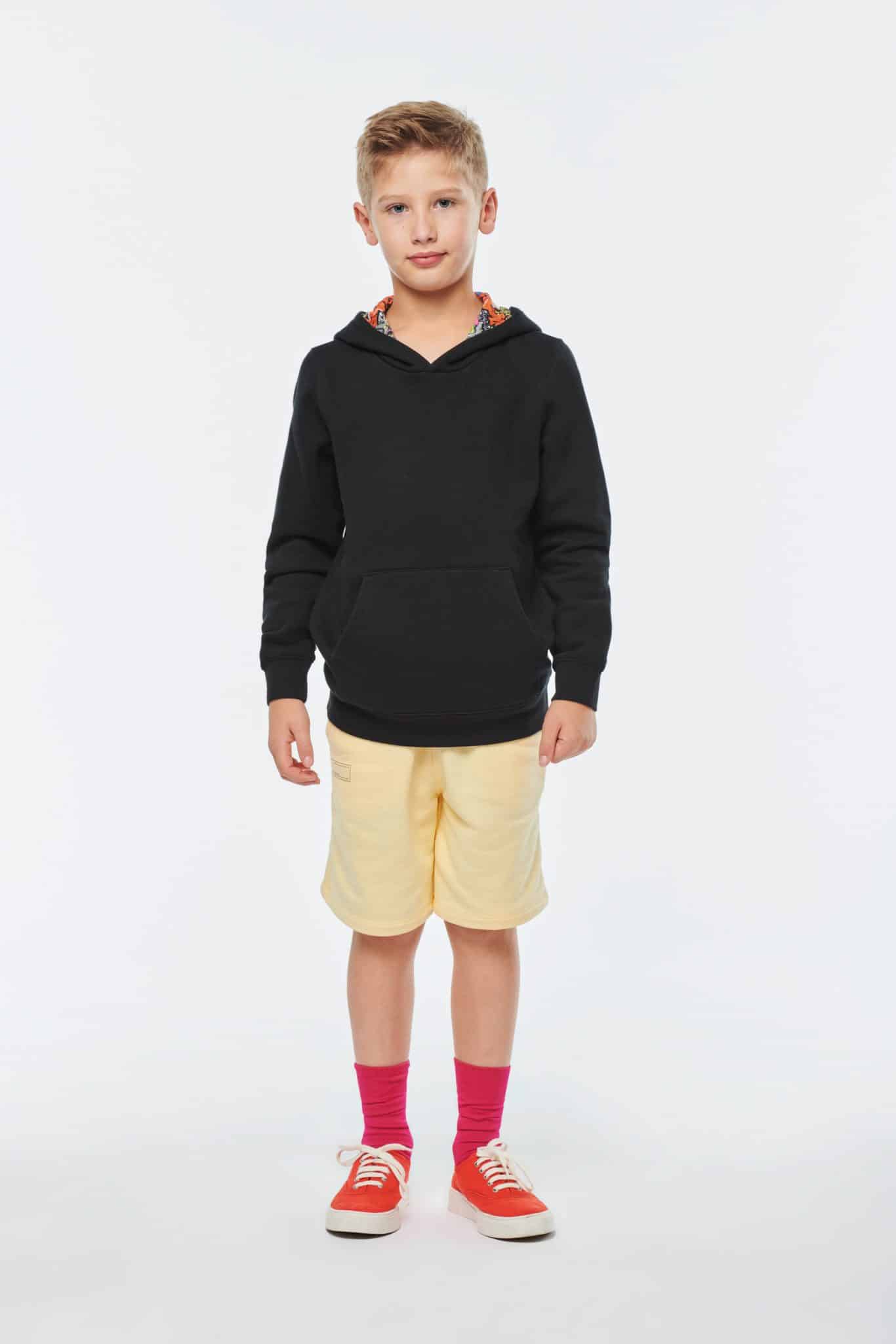 Miniature 13 pour Sweat-shirt à capuche contrastée à motifs enfant unisexe