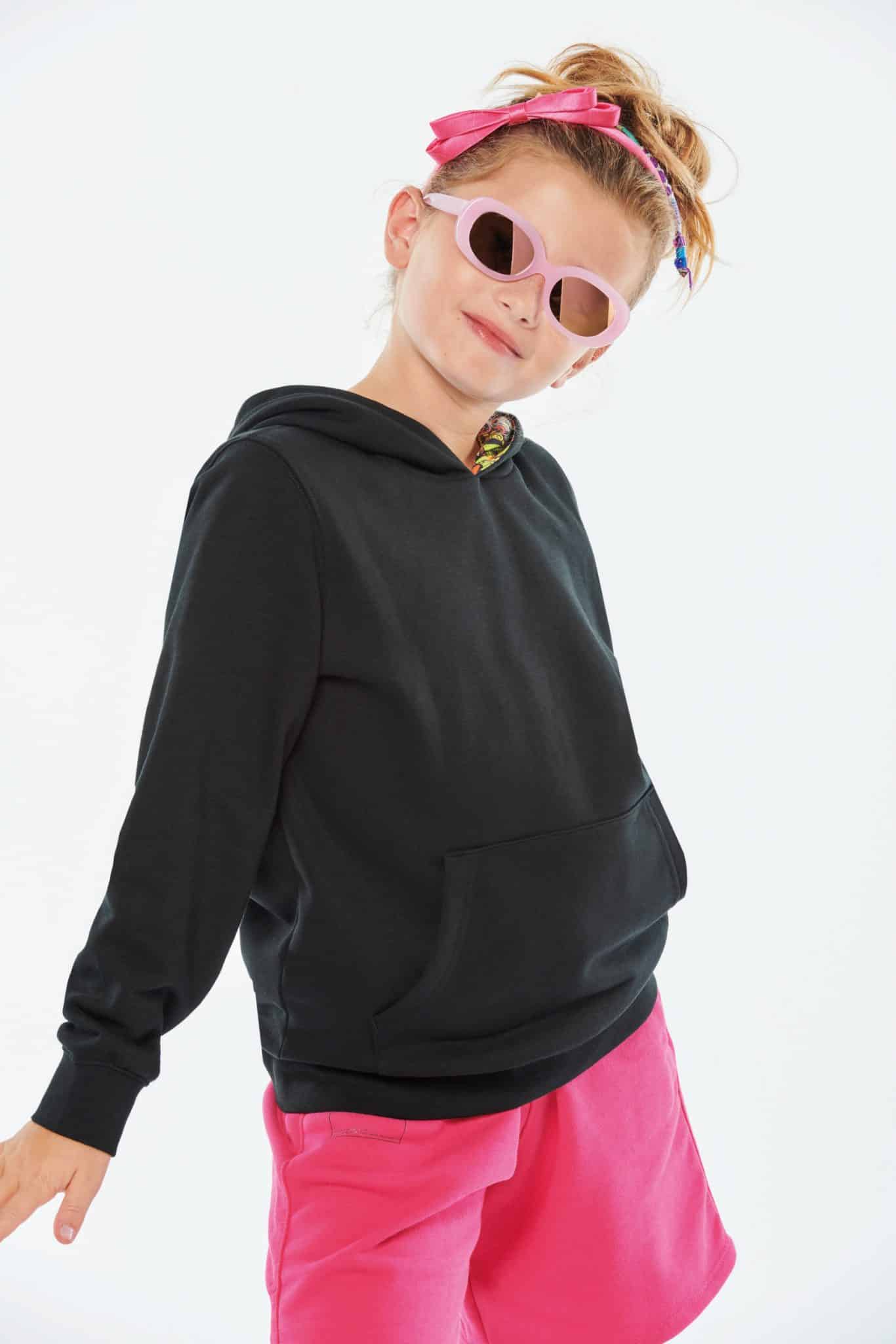 Miniature 14 pour Sweat-shirt à capuche contrastée à motifs enfant unisexe