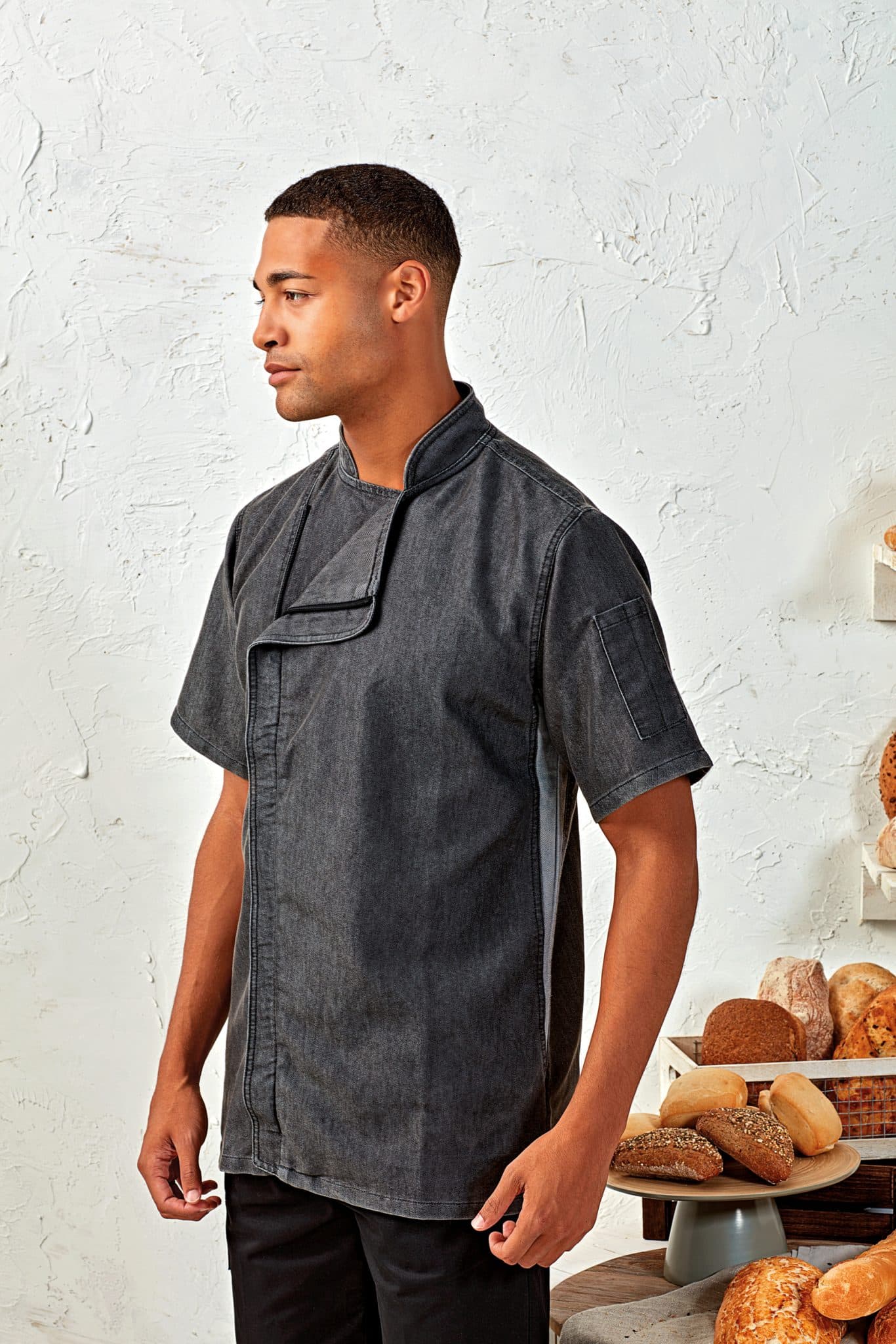 Miniature 1 pour Veste chef cuisinier "Zip close"