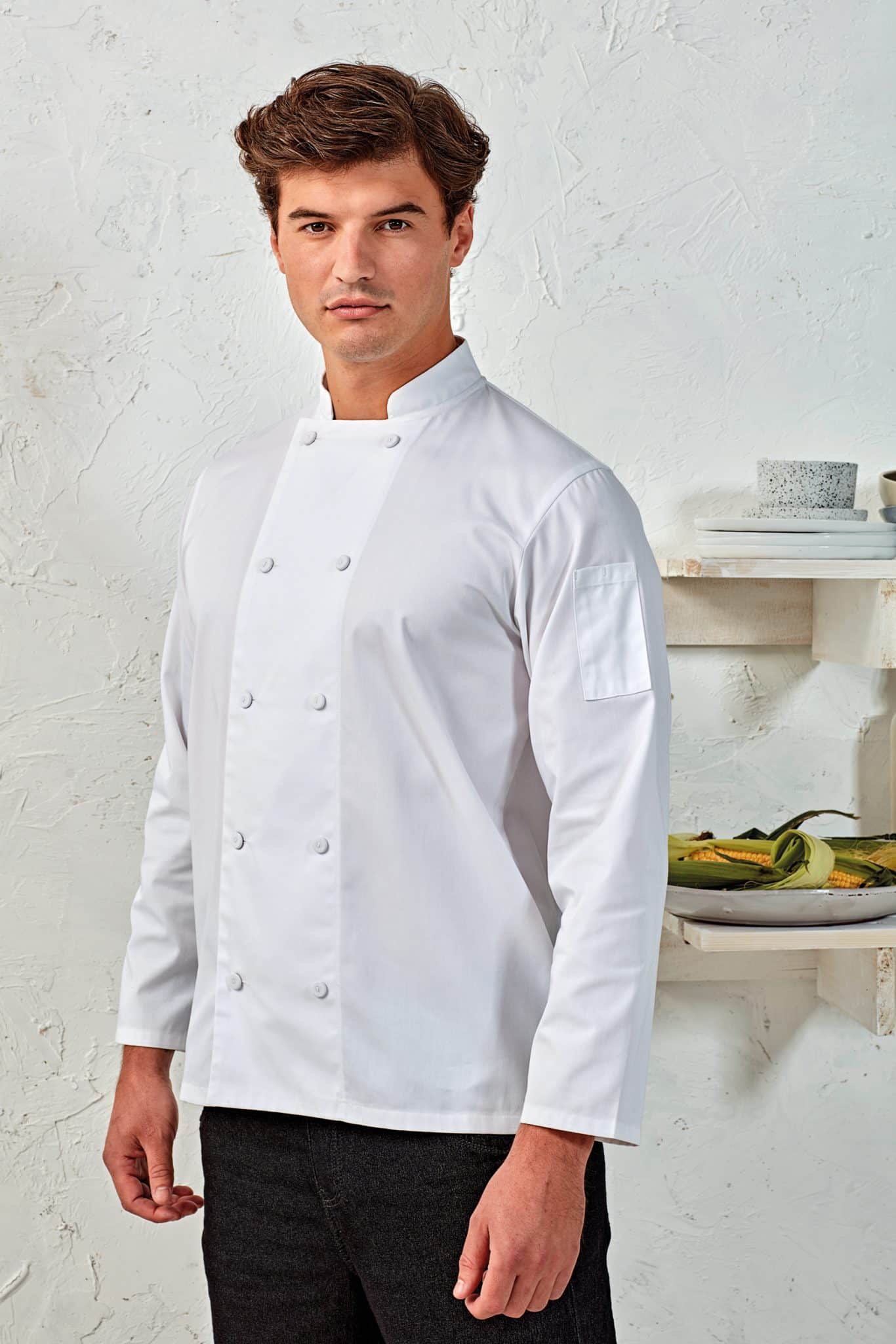 Miniature 1 pour Veste chef cuisinier manches longues Coolchecker®