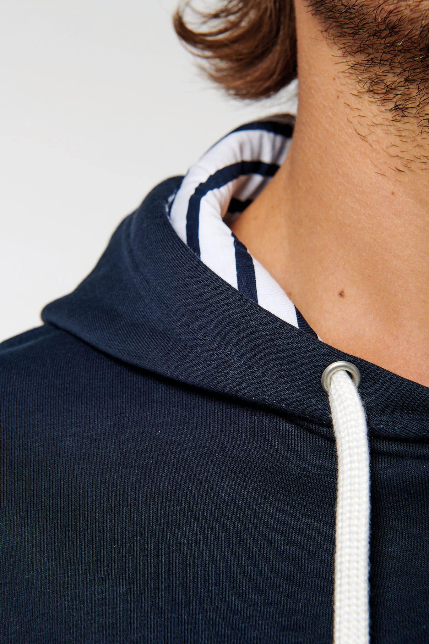Miniature 15 pour Sweat-shirt à capuche contrastée à motifs unisexe