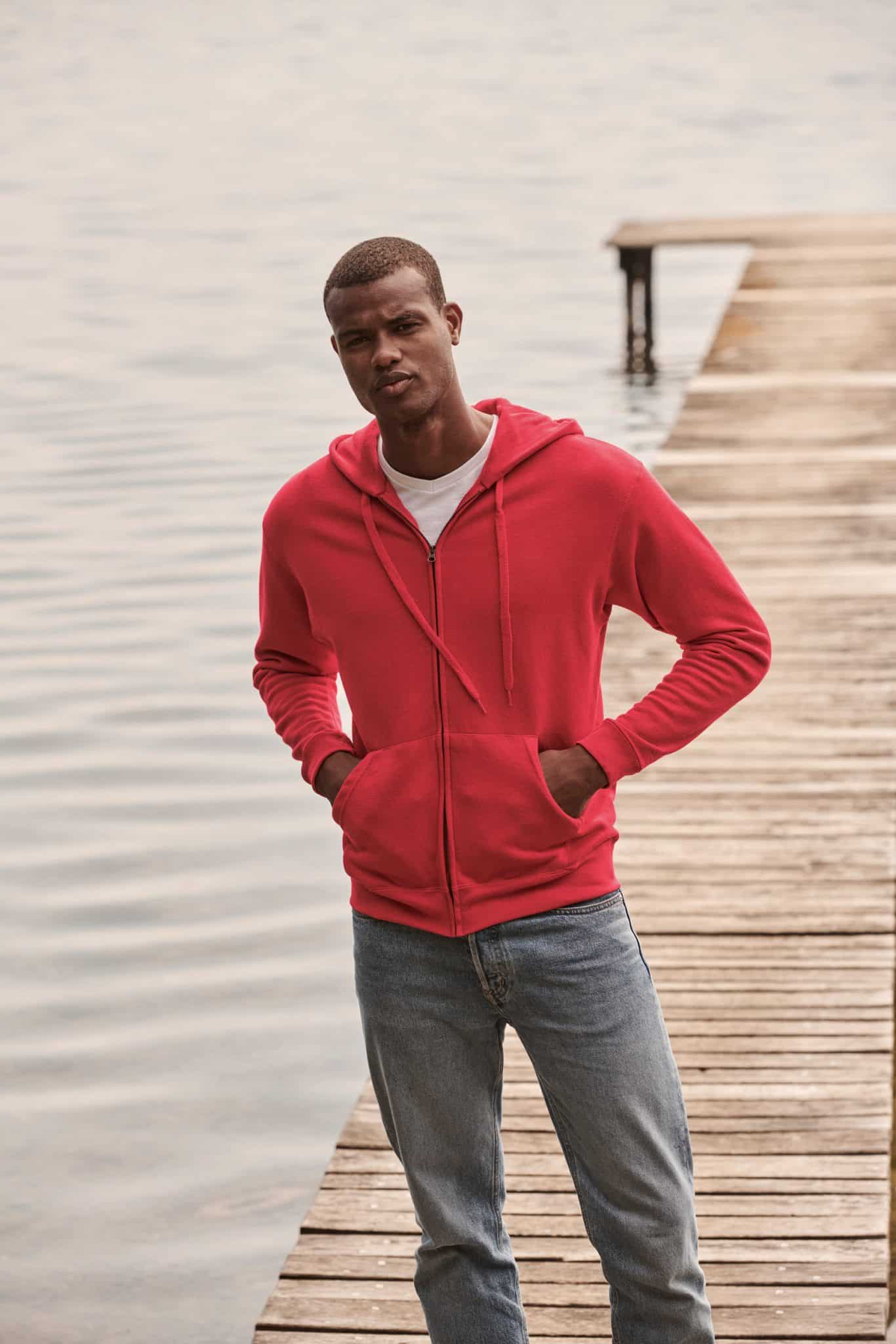 Miniature 1 pour Sweat-shirt homme zippé capuche Classic (62-062-0)