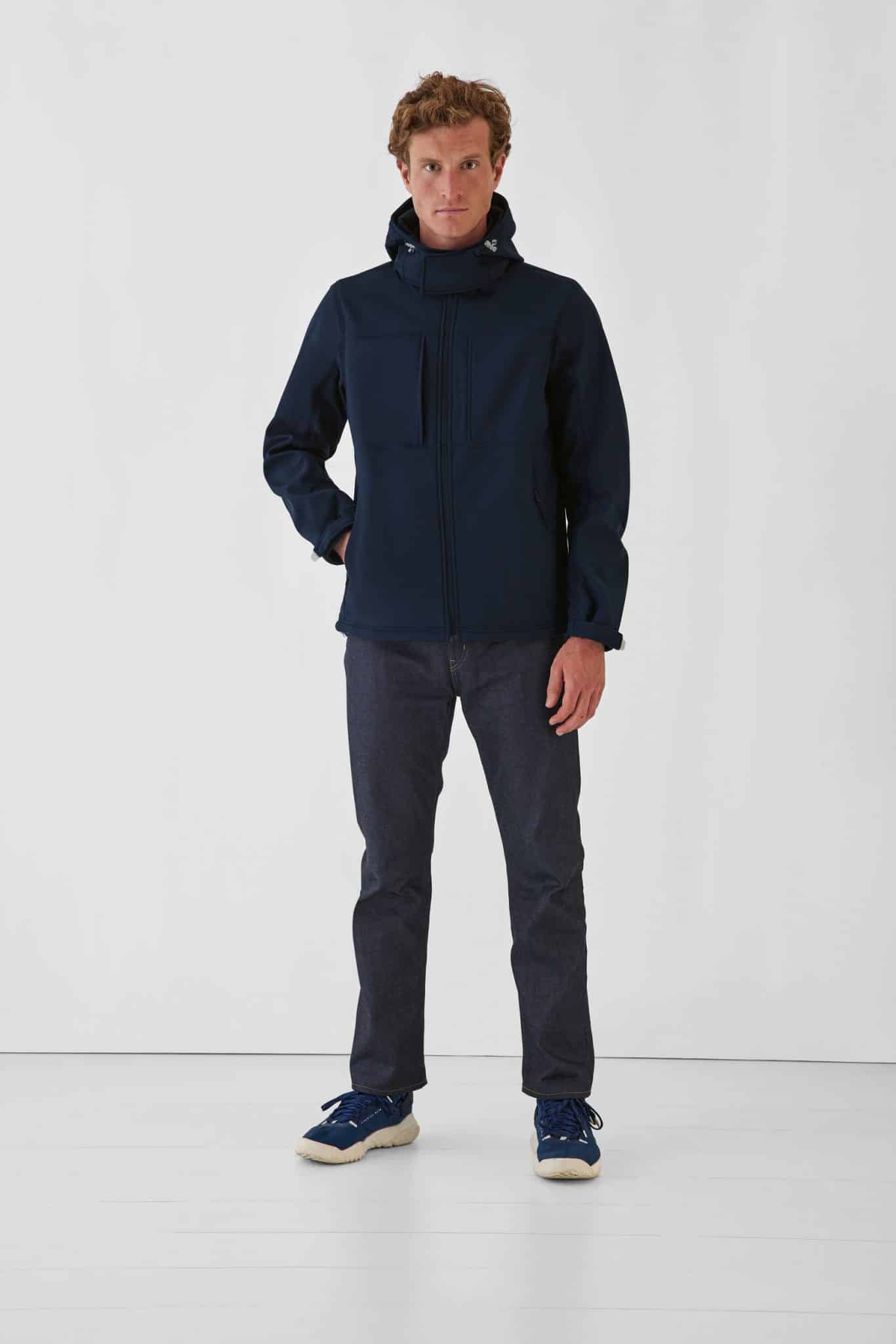 Miniature 2 pour Veste softshell capuche homme