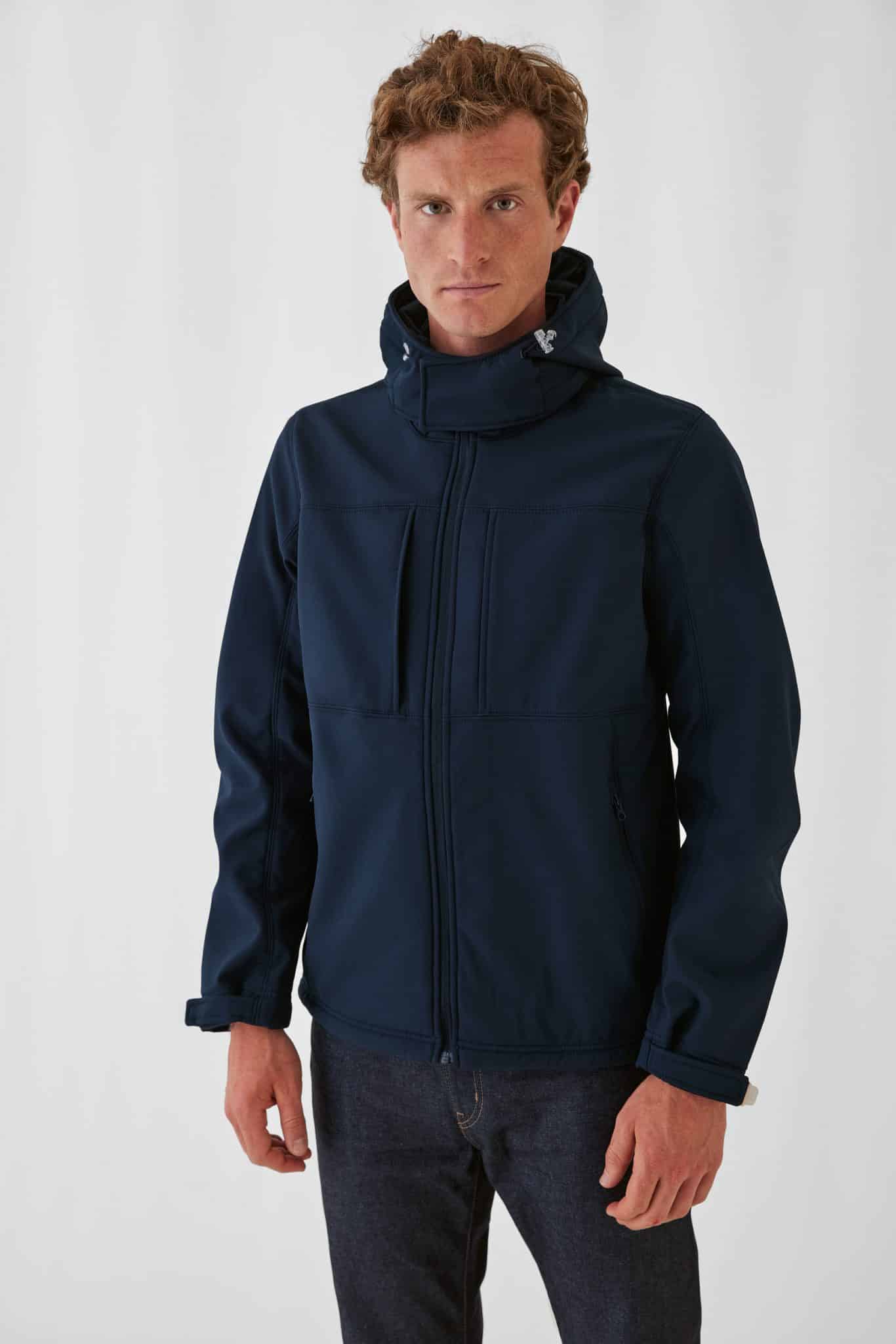 Miniature 1 pour Veste softshell capuche homme