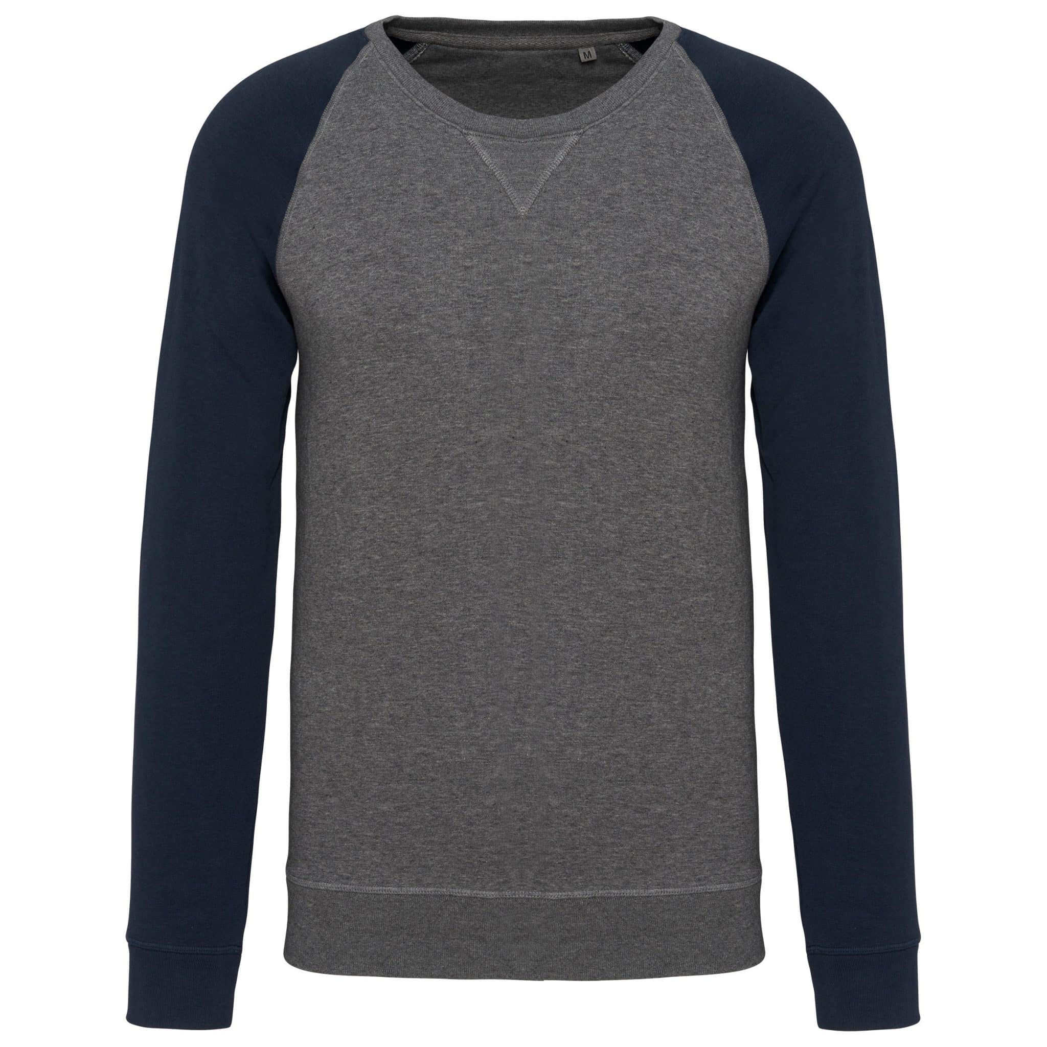 Miniature 11 pour Sweat-shirt French Terry Bio bicolore col rond manches raglan homme
