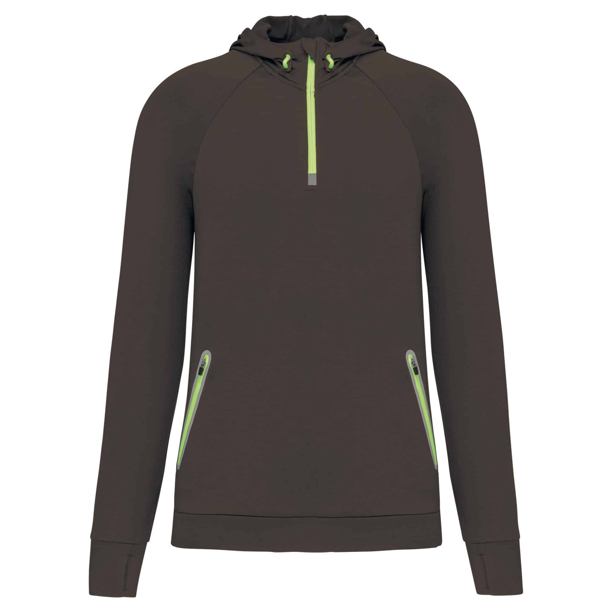 Miniature 15 pour Sweat-shirt à capuche 1/4 zip sport unisexe