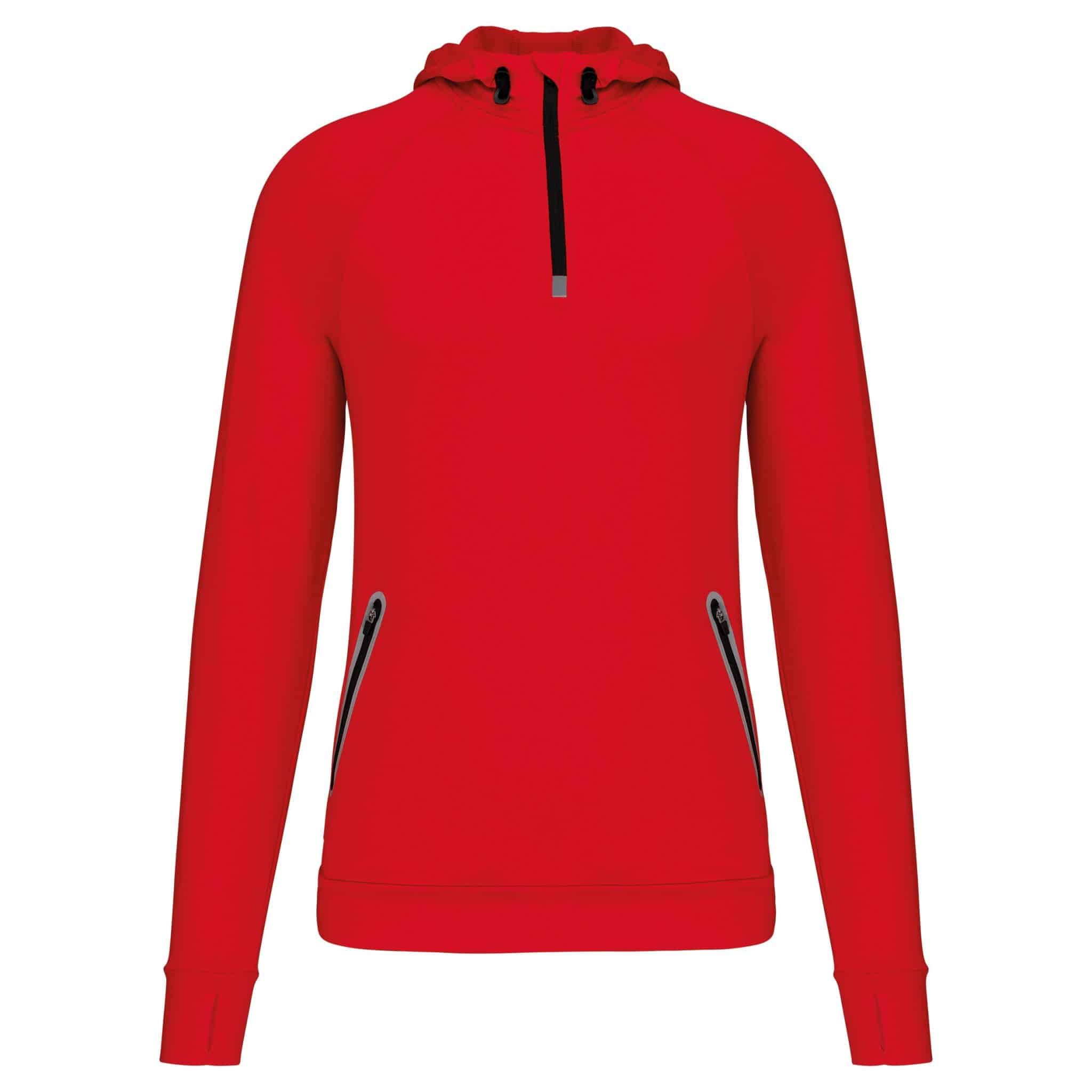 Miniature 17 pour Sweat-shirt à capuche 1/4 zip sport unisexe