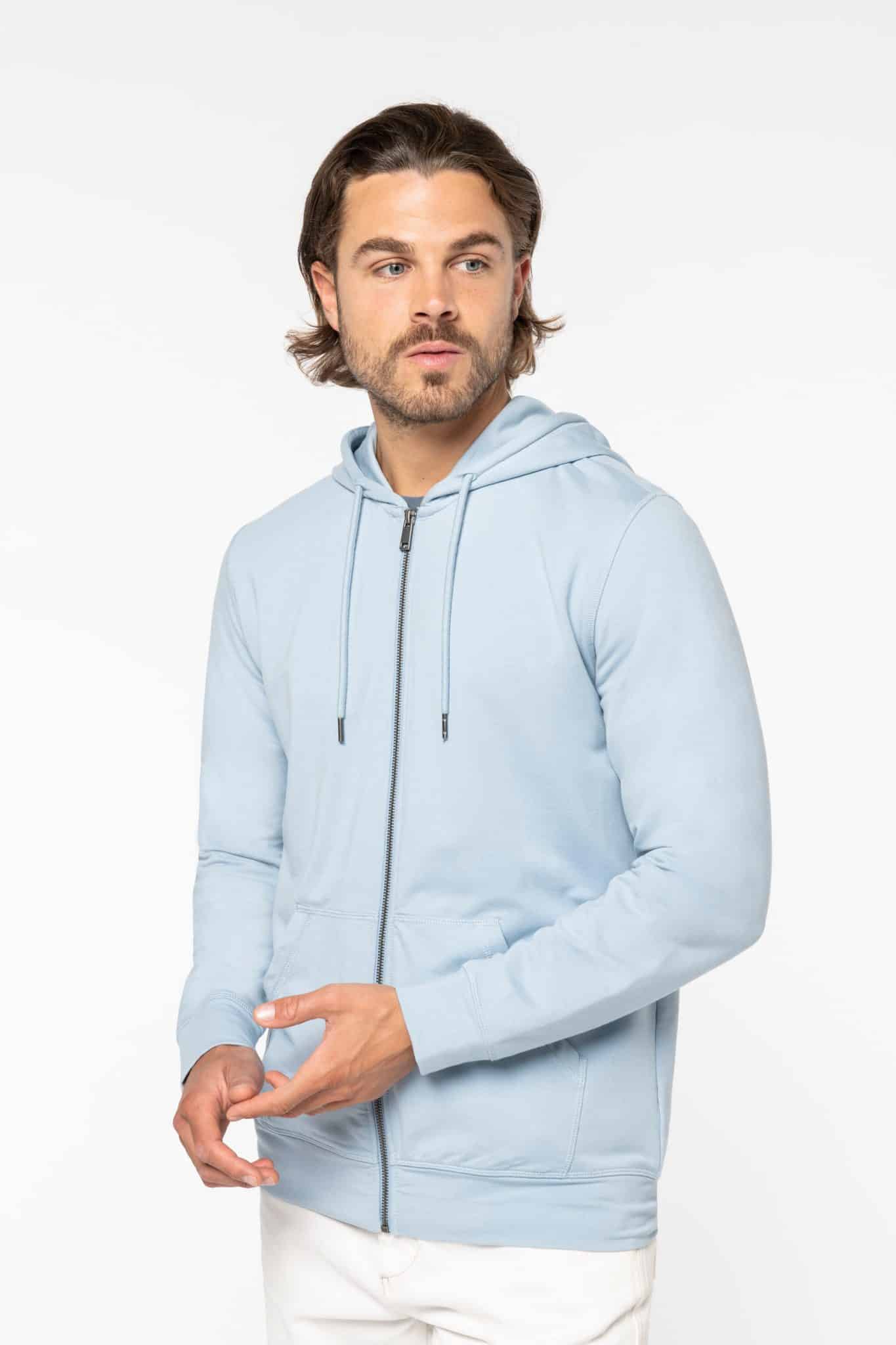 Miniature 9 pour Sweat-shirt écoresponsable zippé à capuche en modal homme