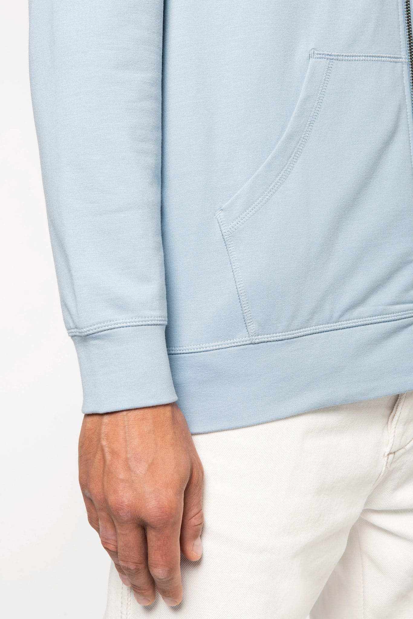 Miniature 12 pour Sweat-shirt écoresponsable zippé à capuche en modal homme