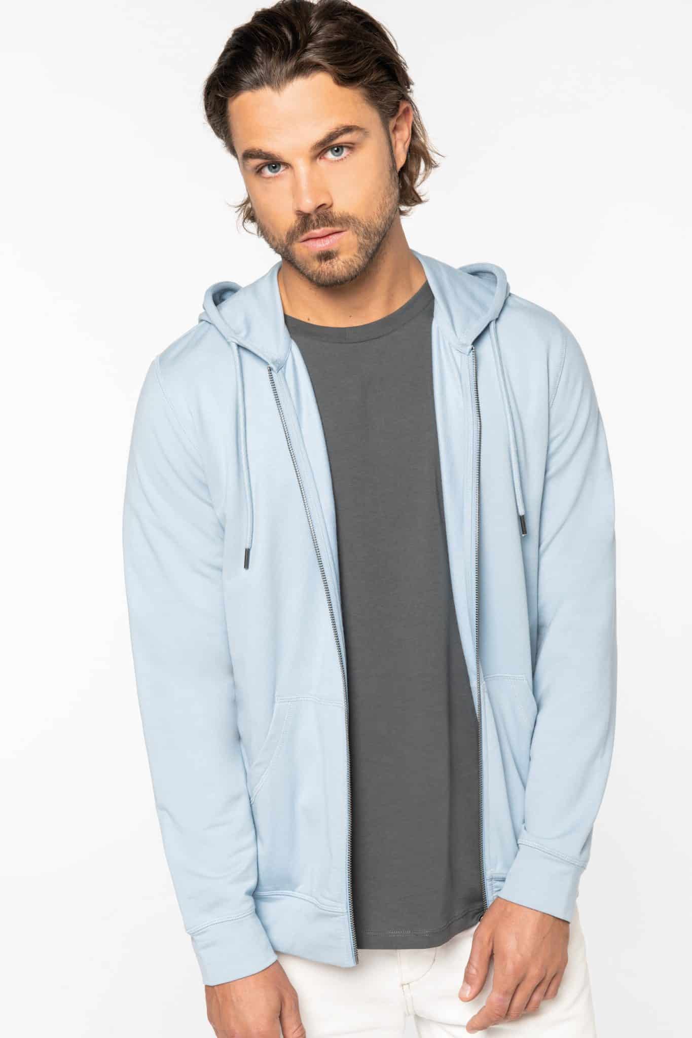 Miniature 7 pour Sweat-shirt écoresponsable zippé à capuche en modal homme