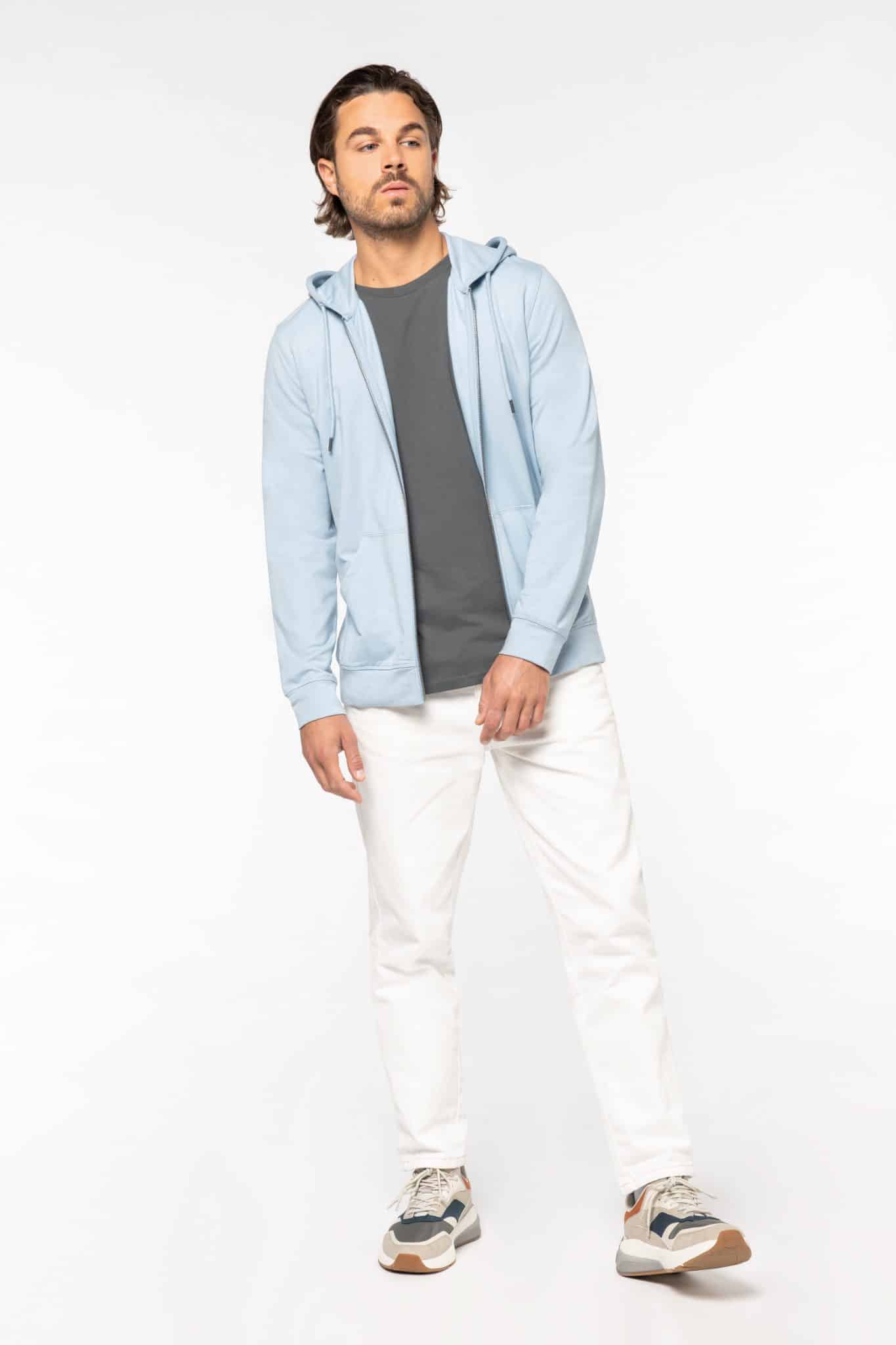 Miniature 8 pour Sweat-shirt écoresponsable zippé à capuche en modal homme