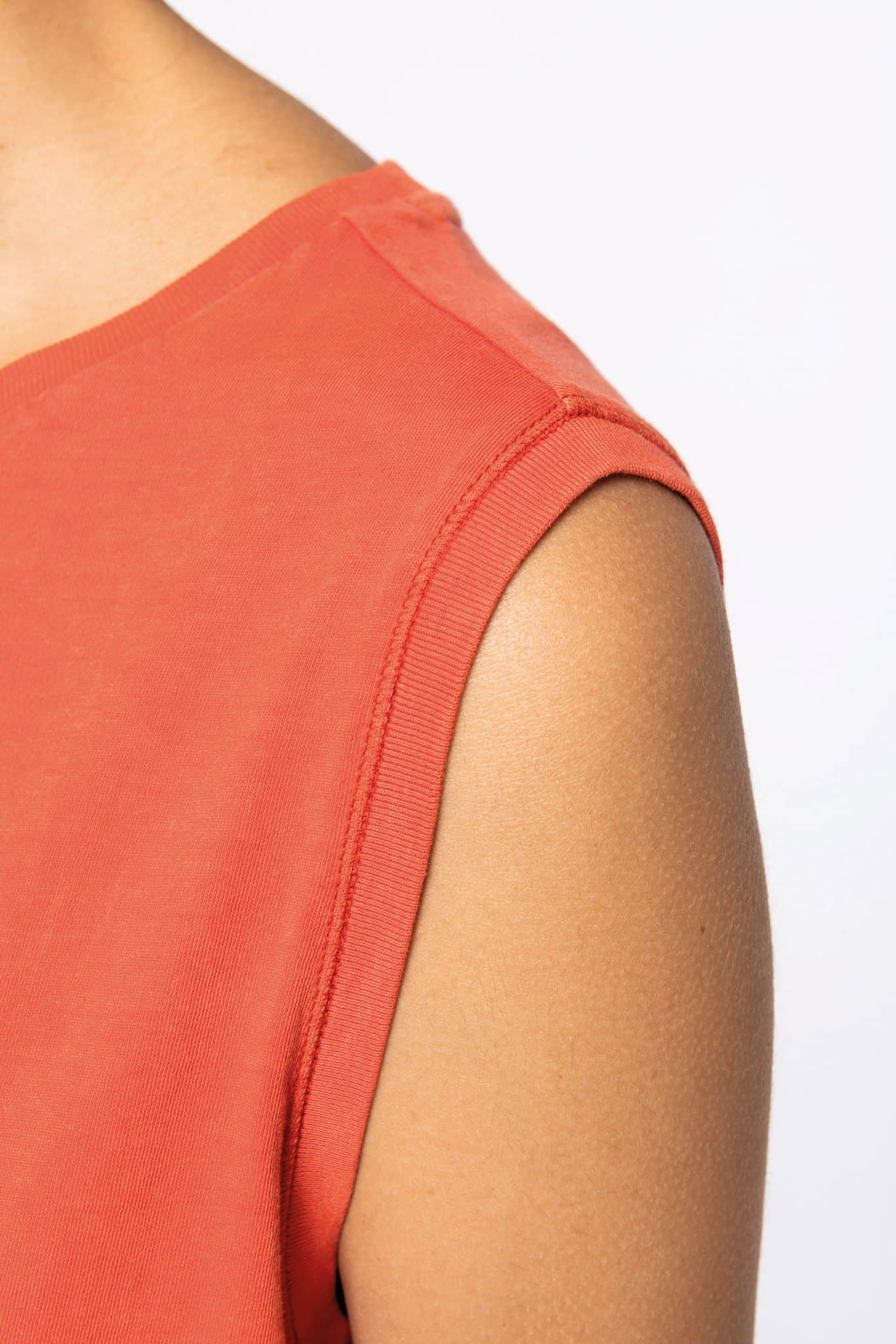 Miniature 6 pour T-shirt écoresponsable  crop sans manche femme