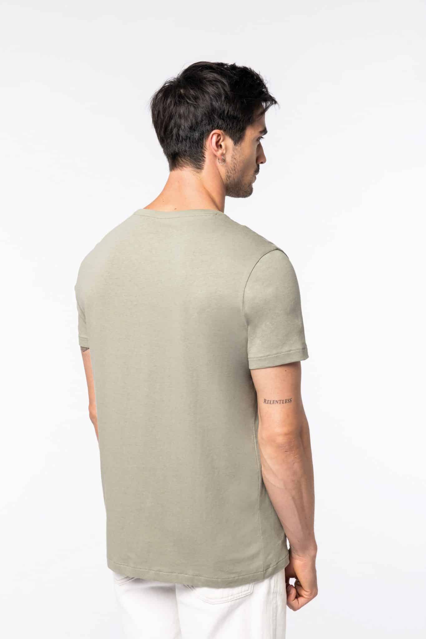 Miniature 5 pour T-shirt écoresponsable en coton bio et lin unisexe