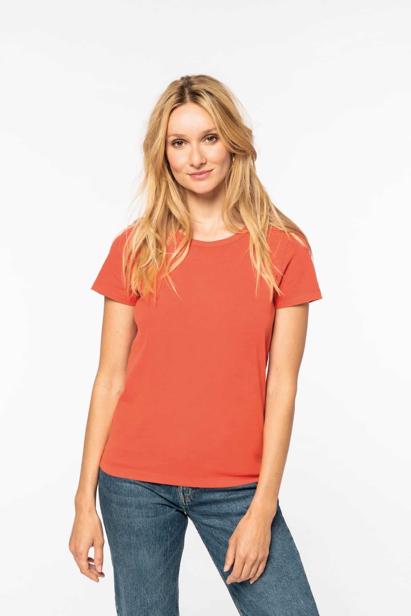 Miniature 3 pour T-shirt écoresponsable délavé femme