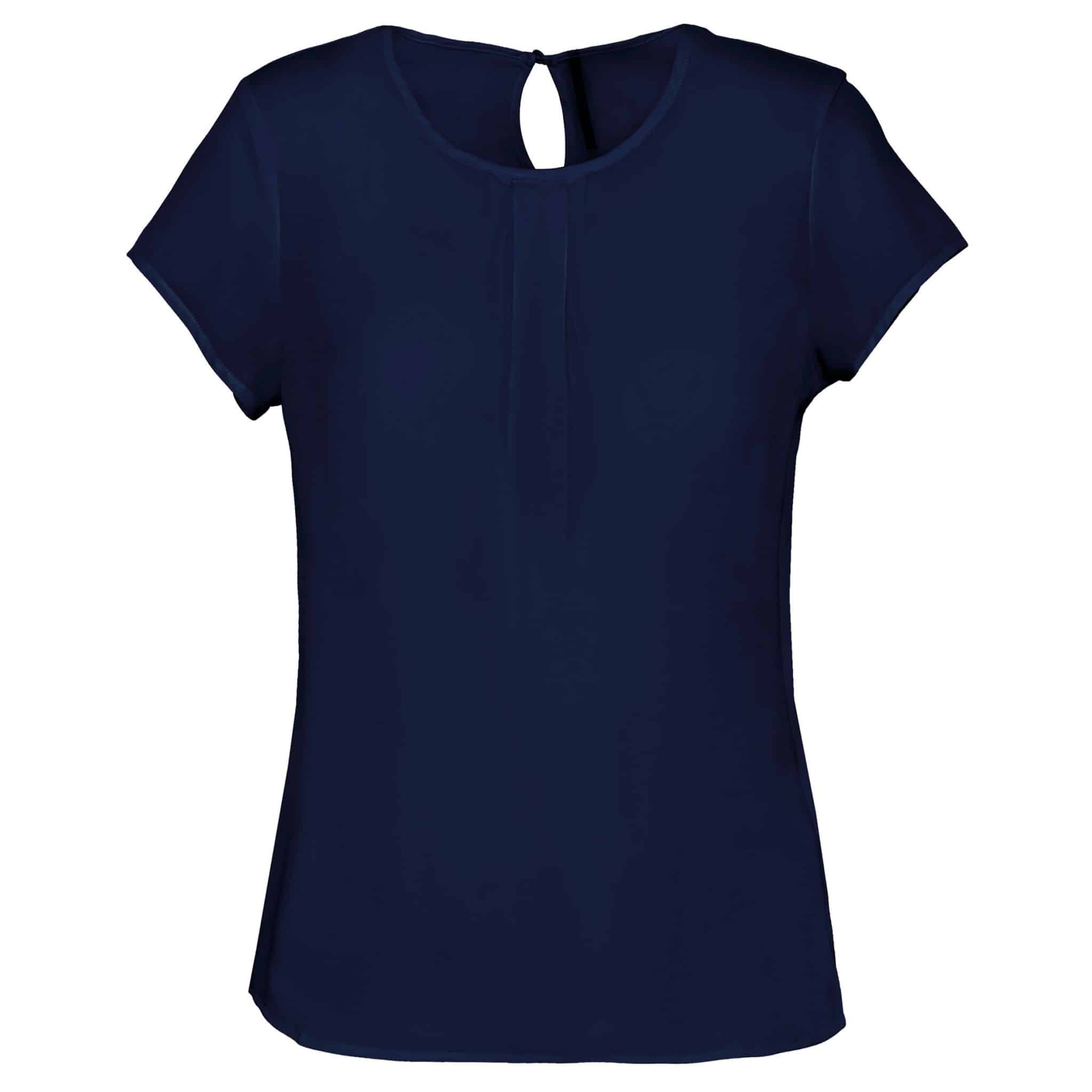 Miniature 9 pour Blouse crêpe manches courtes femme