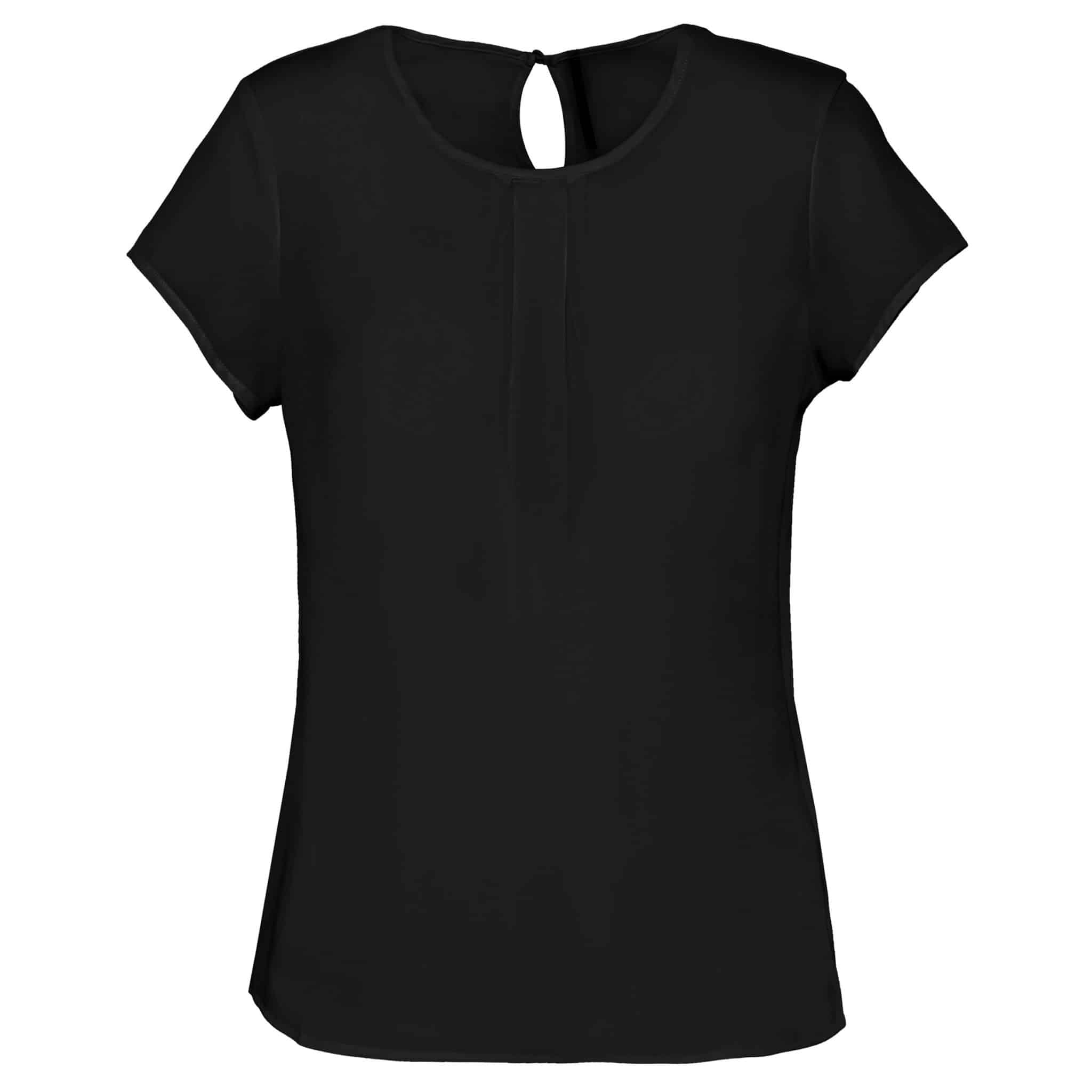 Miniature 8 pour Blouse crêpe manches courtes femme
