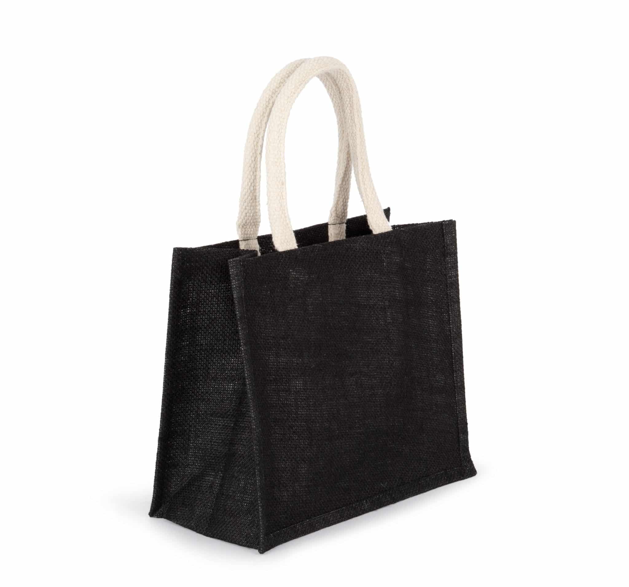 Miniature 5 pour Sac style cabas en toile de jute - modèle moyen