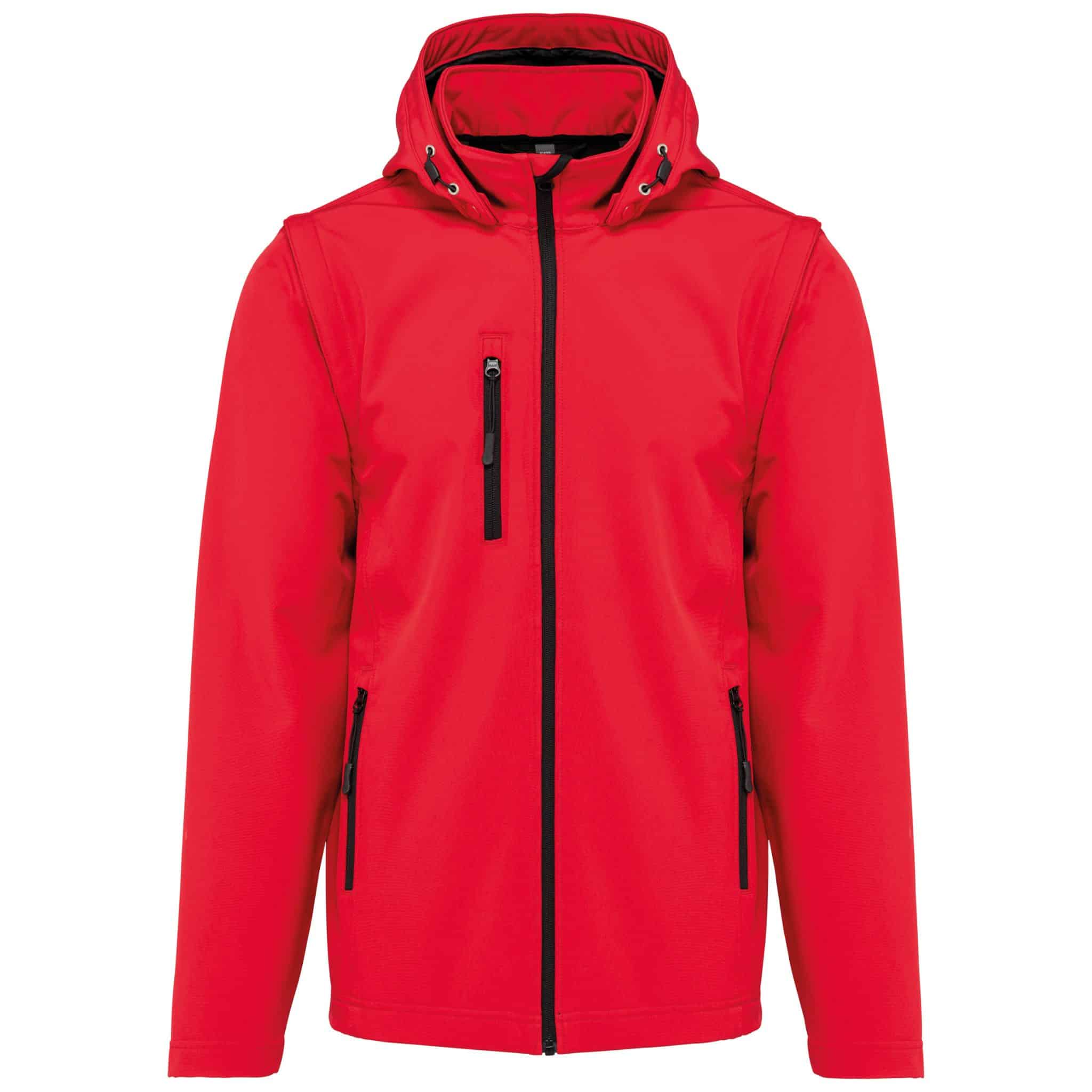 Miniature 24 pour Veste Softshell 3 couches à capuche avec manches amovibles unisexe