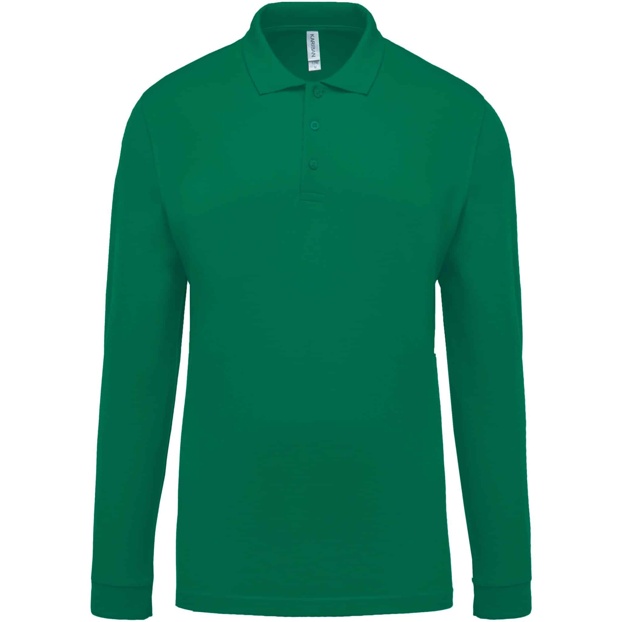 Miniature 15 pour Polo piqué manches longues homme