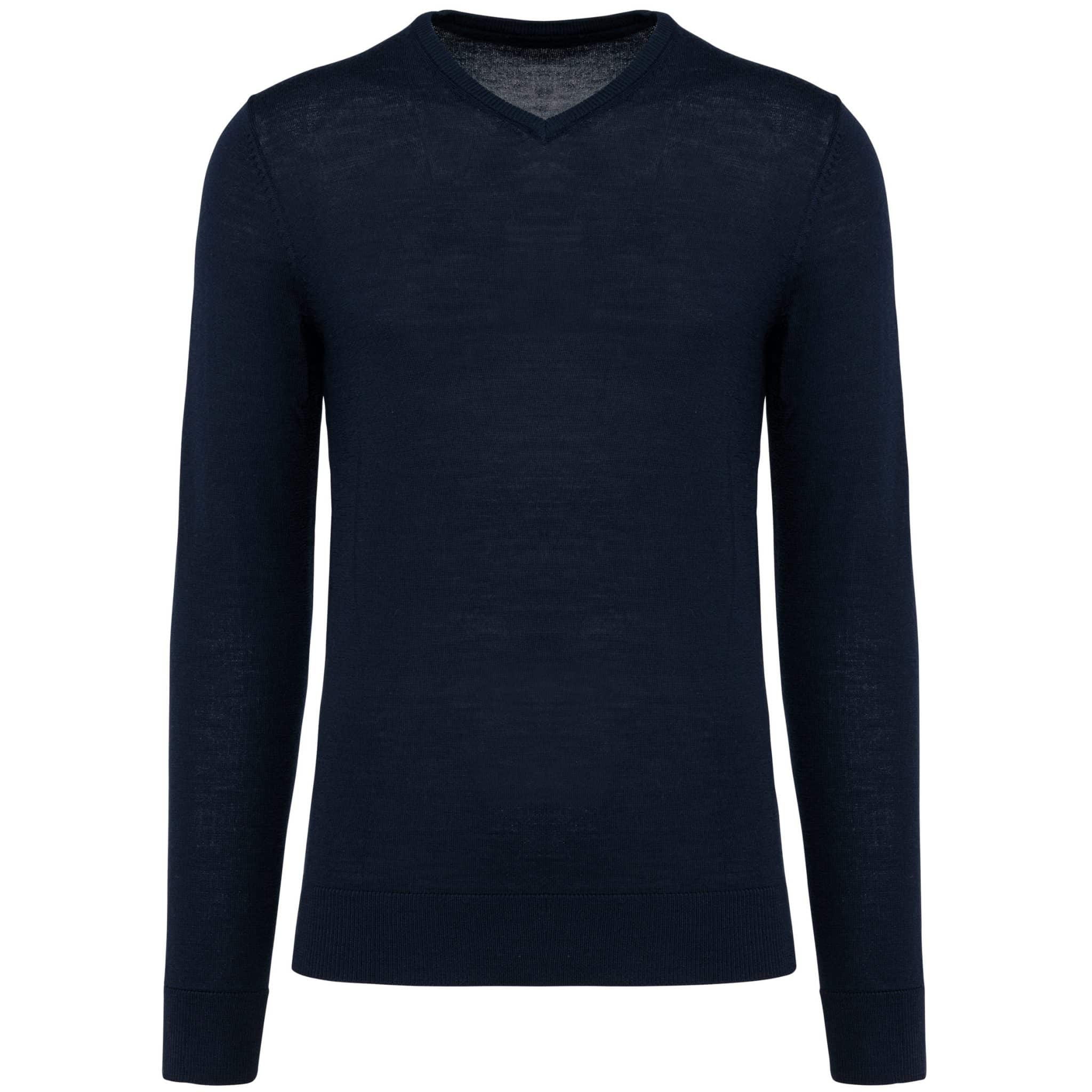 Miniature 16 pour Pull Mérinos col V homme