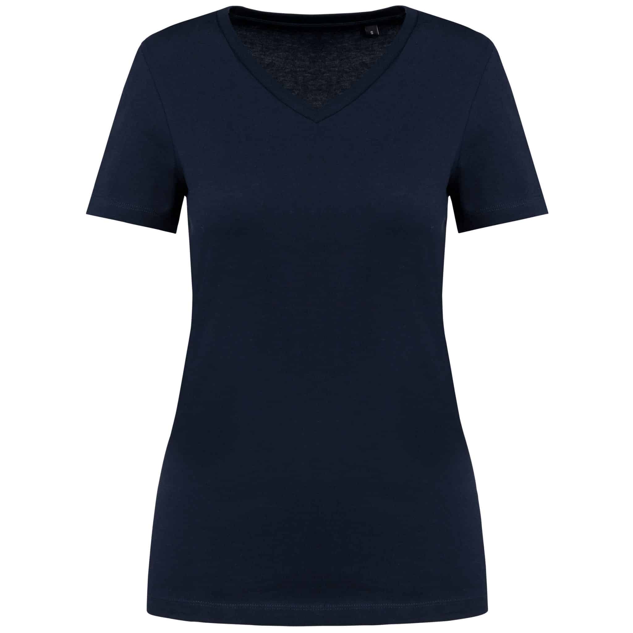 Miniature 13 pour T-shirt Supima® col V manches courtes femme