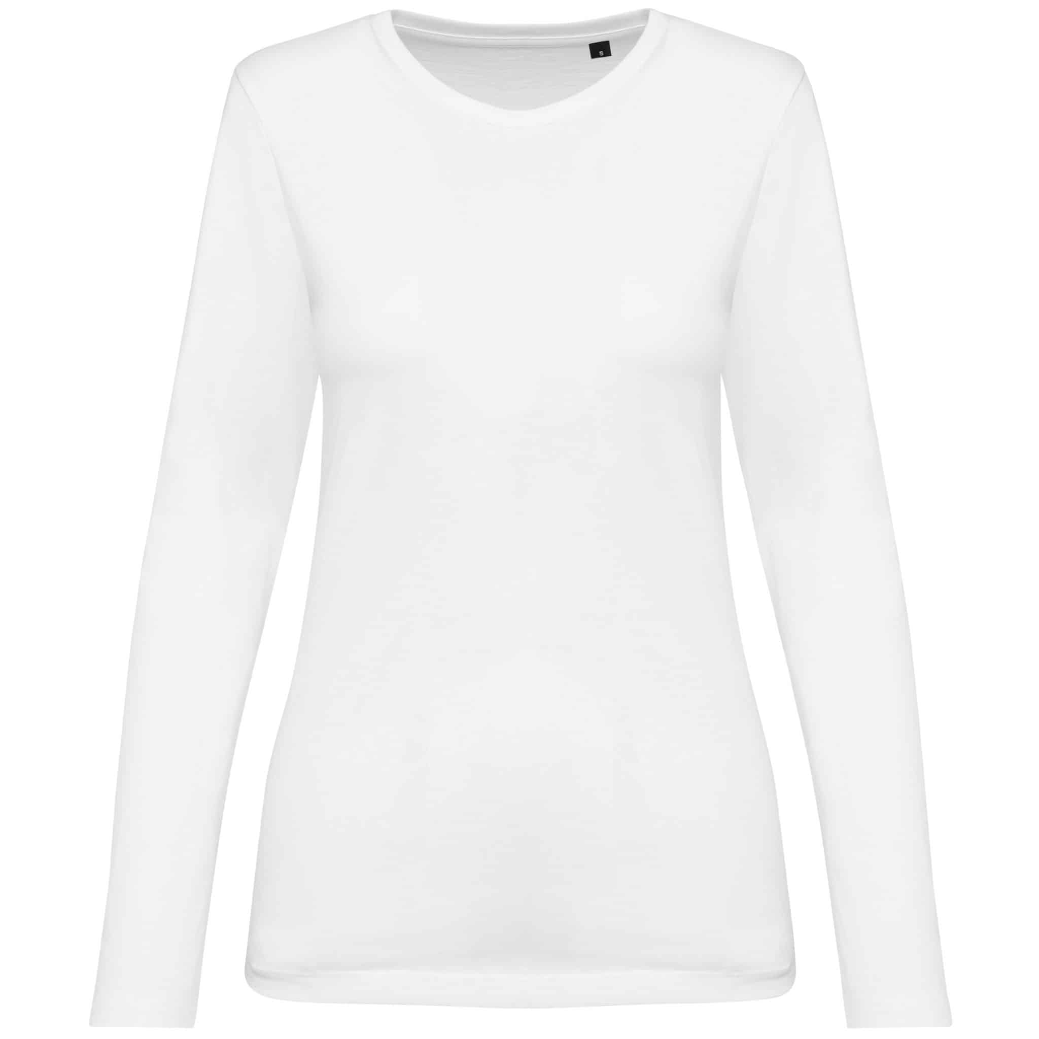 Miniature 14 pour T-shirt Supima® col rond manches longues femme