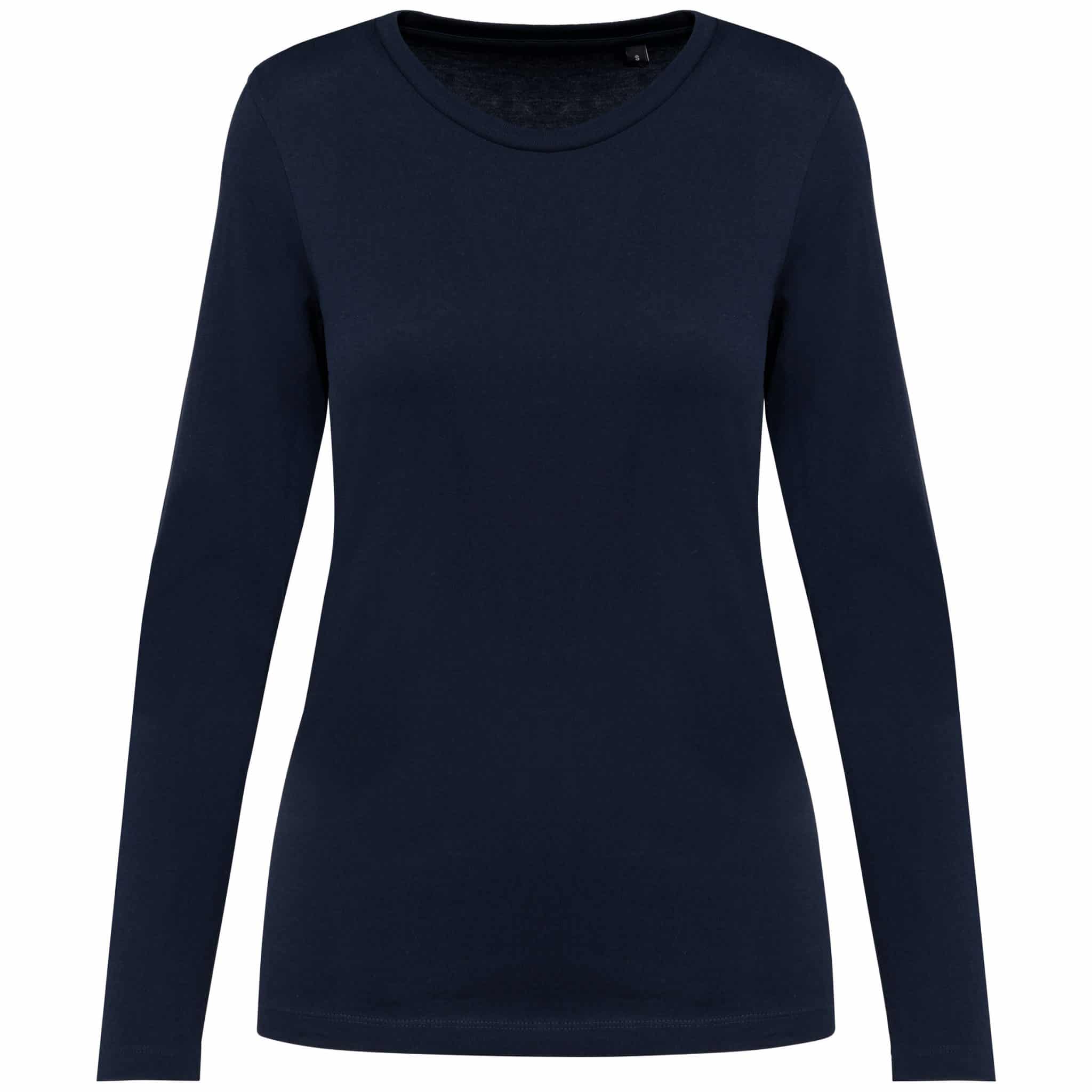 Miniature 13 pour T-shirt Supima® col rond manches longues femme