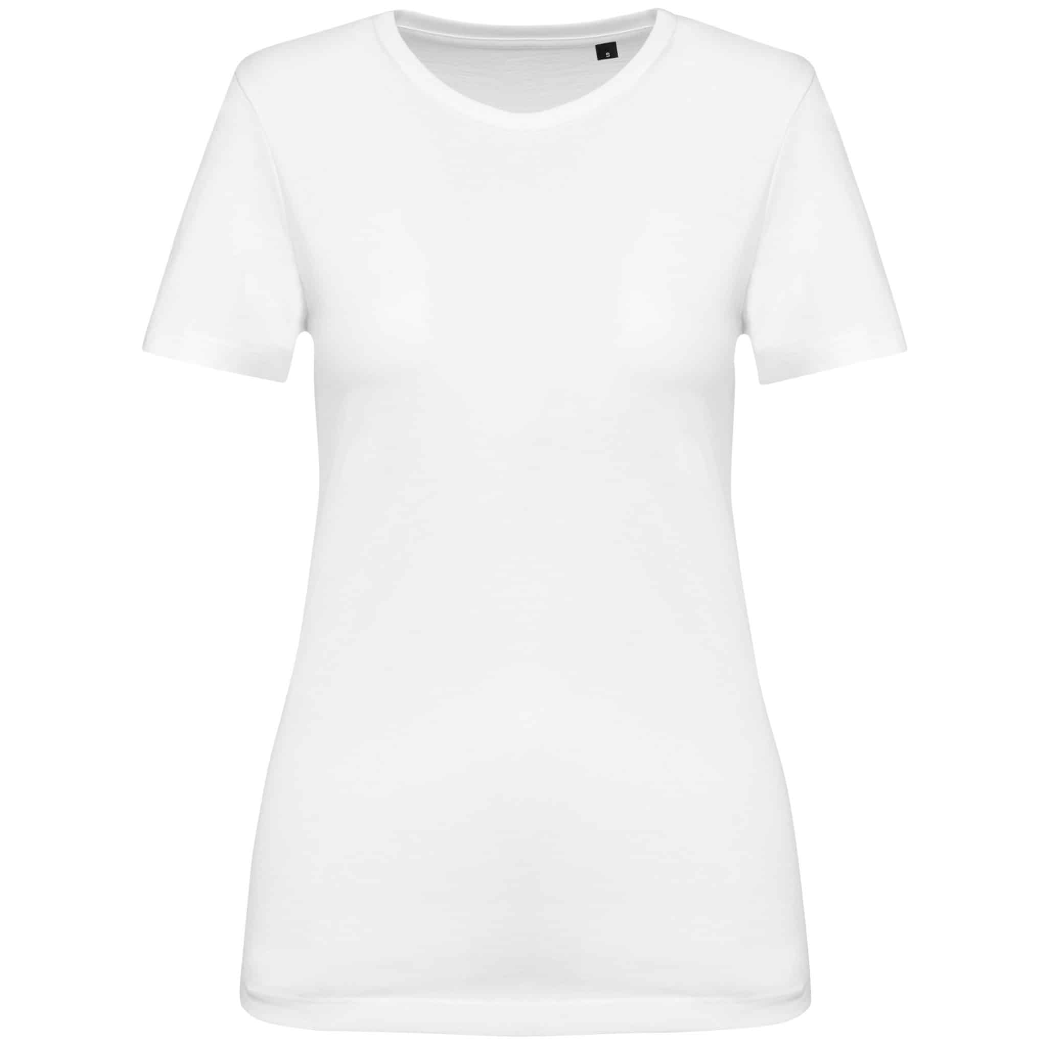 Miniature 14 pour T-shirt Supima® col rond manches courtes femme