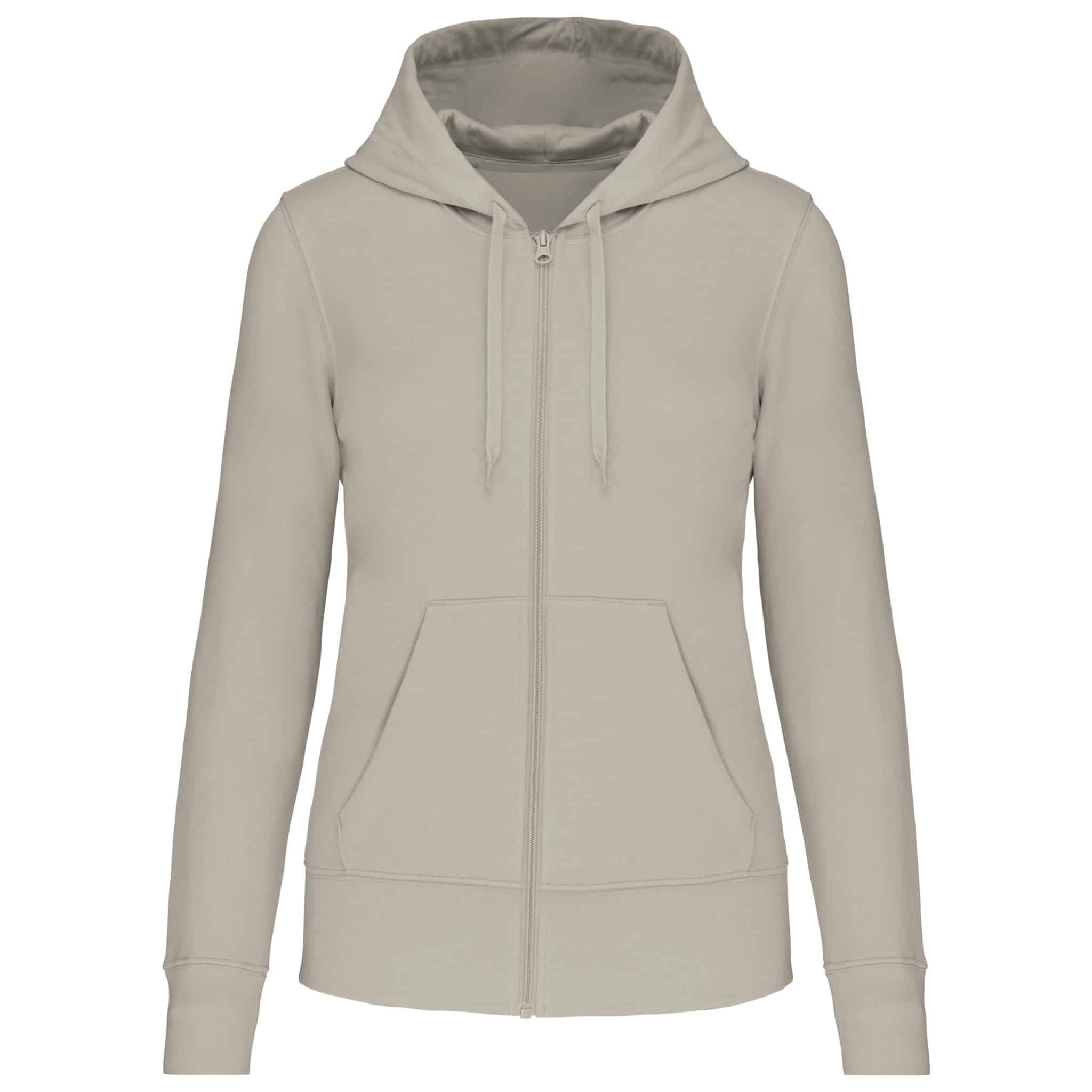 Miniature 9 pour Sweat-shirt écoresponsable zippé à capuche femme