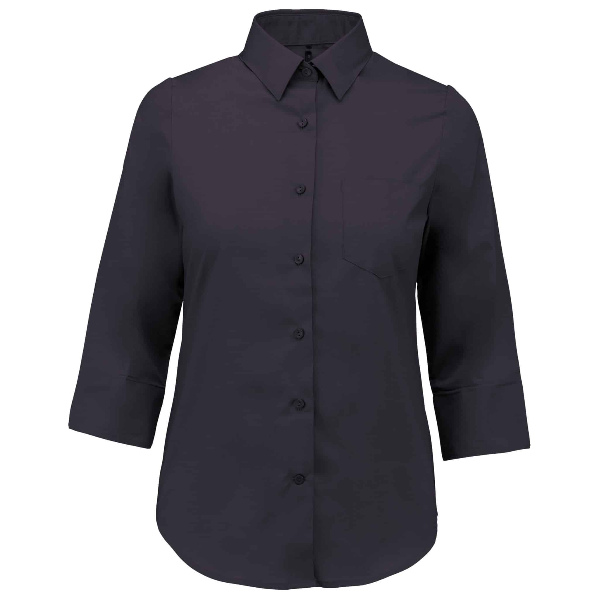 Miniature 21 pour Chemise popeline polycoton manches 3/4 entretien facile femme