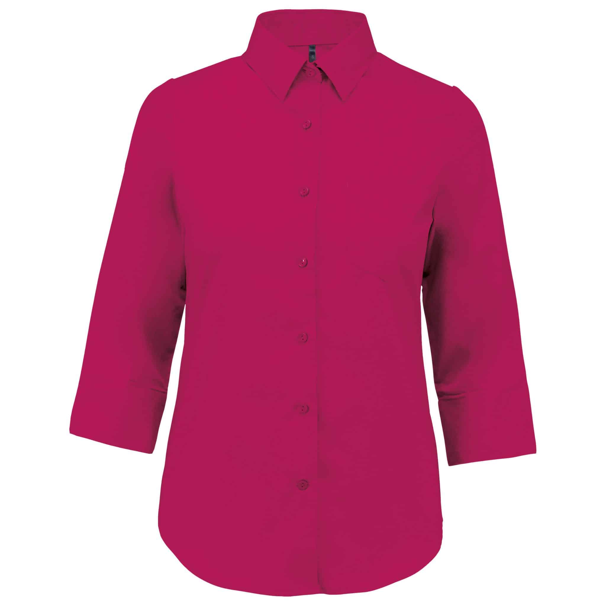 Miniature 15 pour Chemise popeline polycoton manches 3/4 entretien facile femme