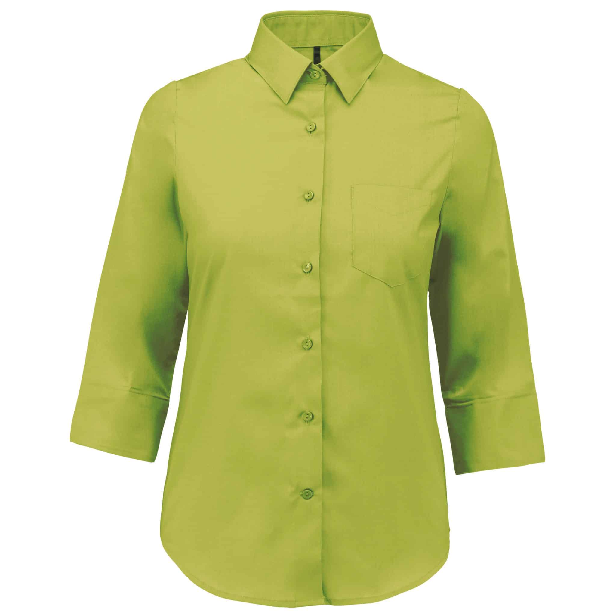 Miniature 13 pour Chemise popeline polycoton manches 3/4 entretien facile femme