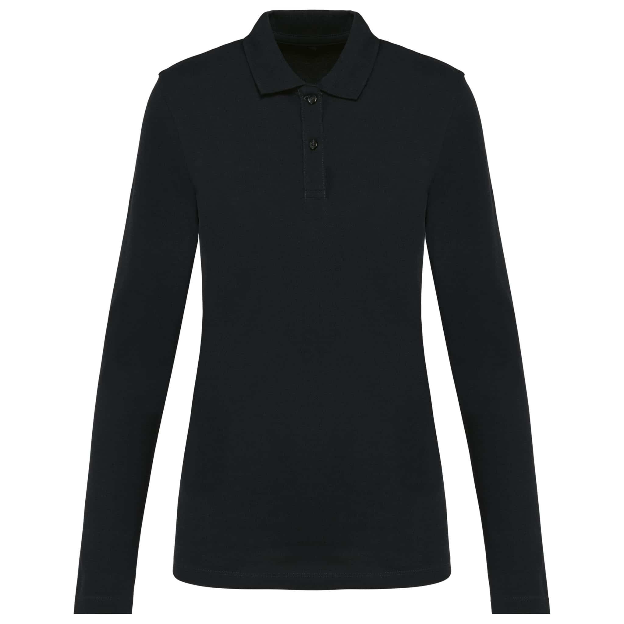 Miniature 14 pour Polo Supima® manches longues femme