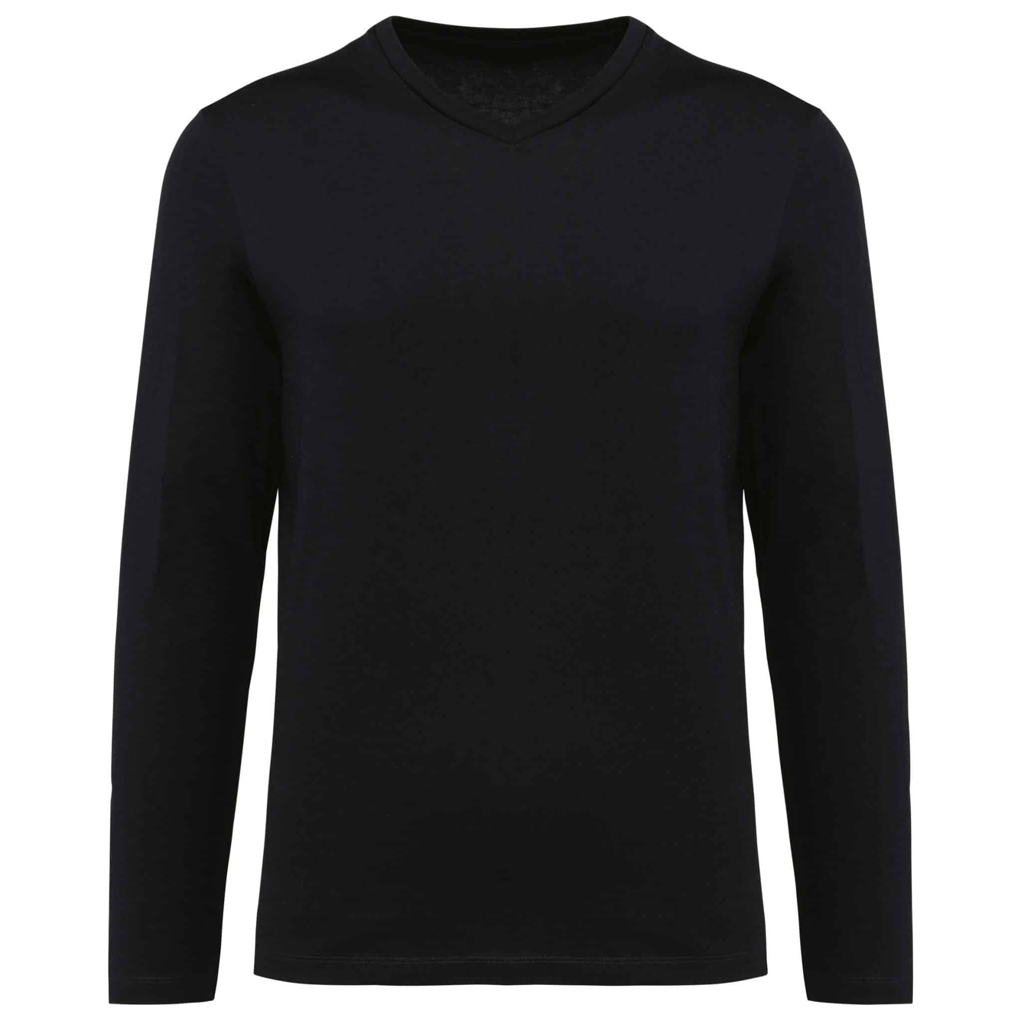 Miniature 12 pour T-shirt Supima® col V manches longues homme