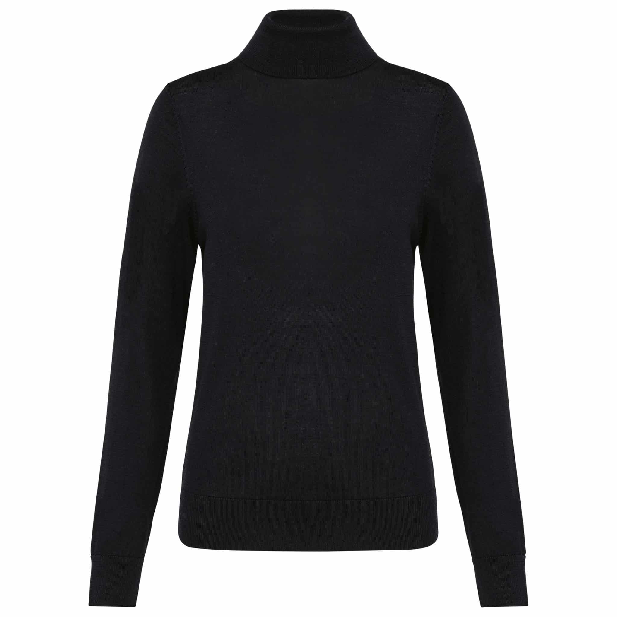 Miniature 12 pour Pull Mérinos col roulé femme