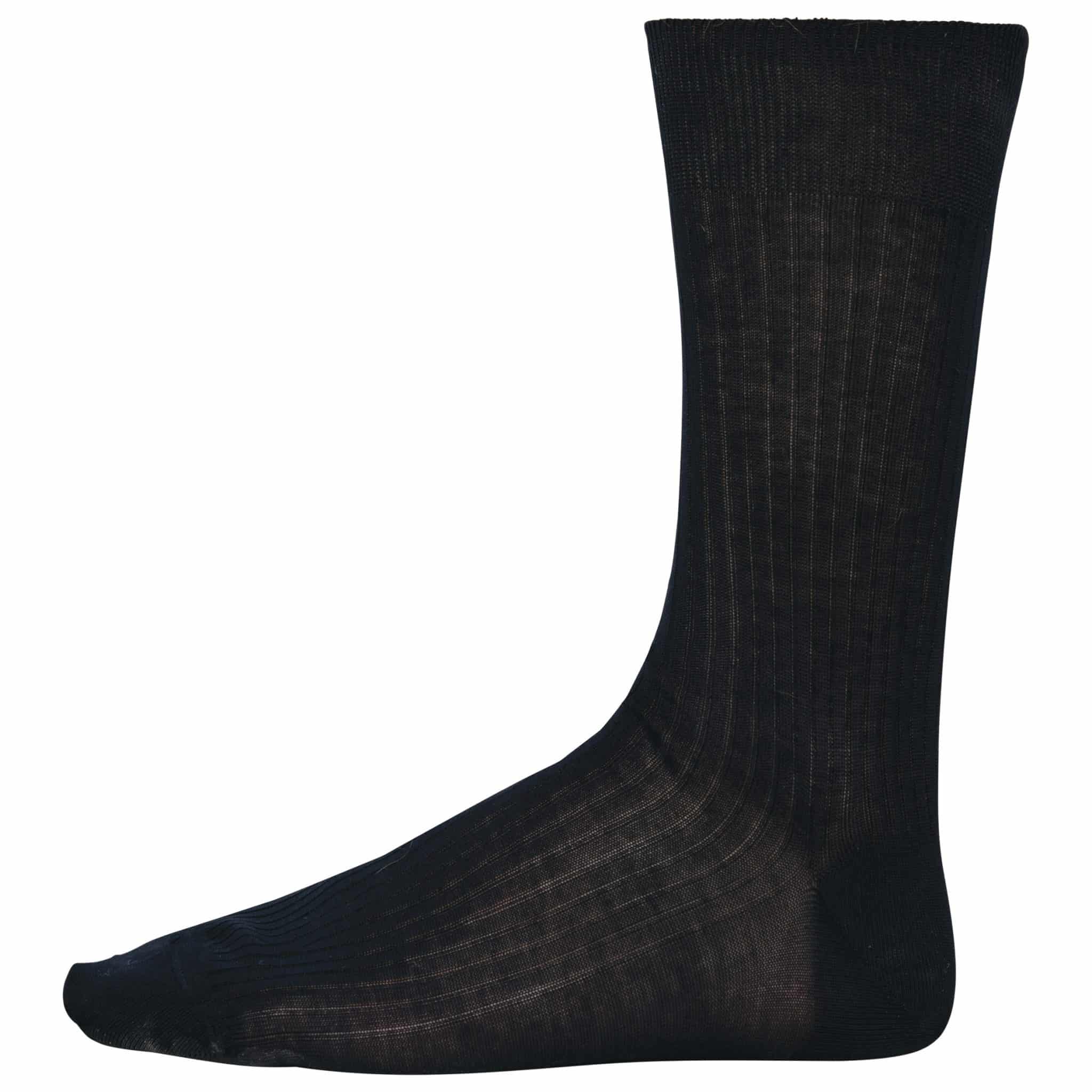 Miniature 4 pour Chaussettes coton rib 4x2 fil d'Écosse homme