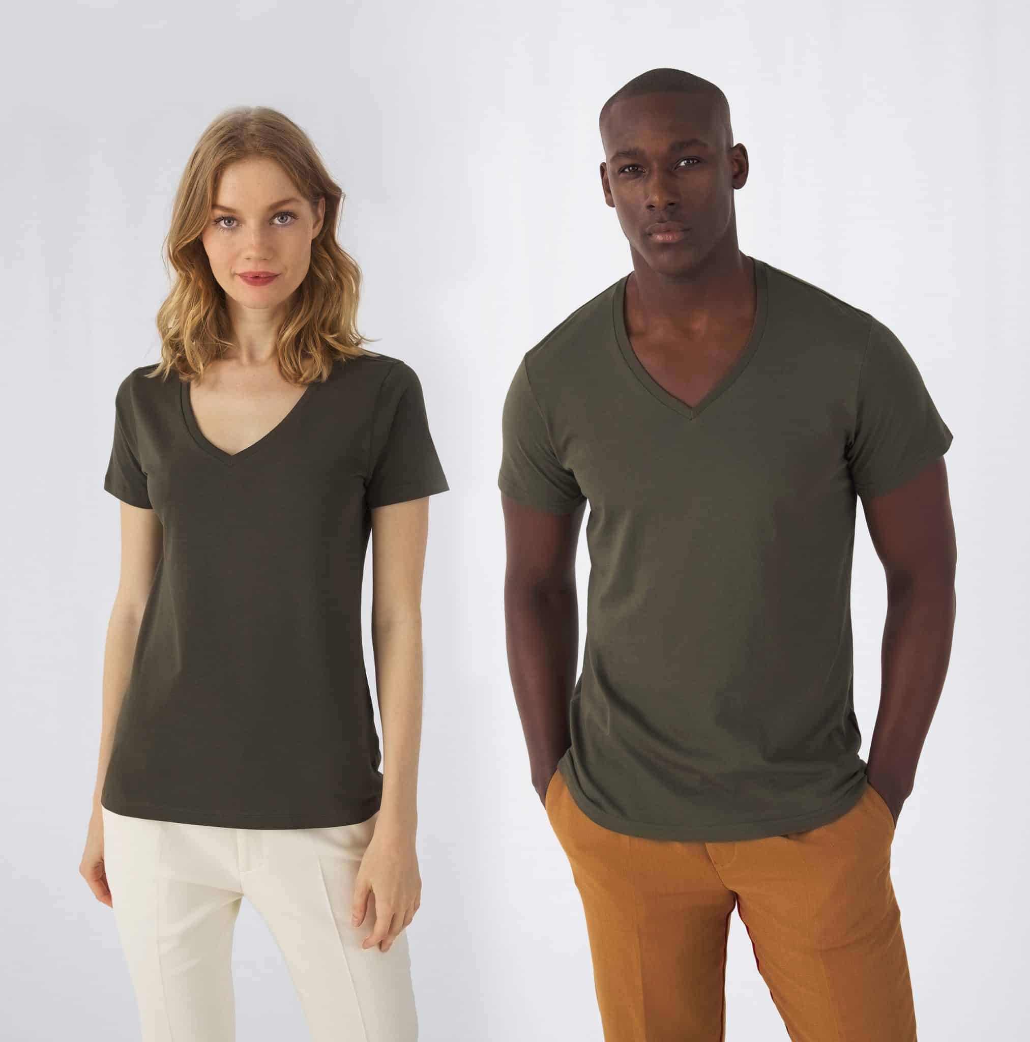 Miniature 2 pour T-shirt BIO Inspire col V Homme